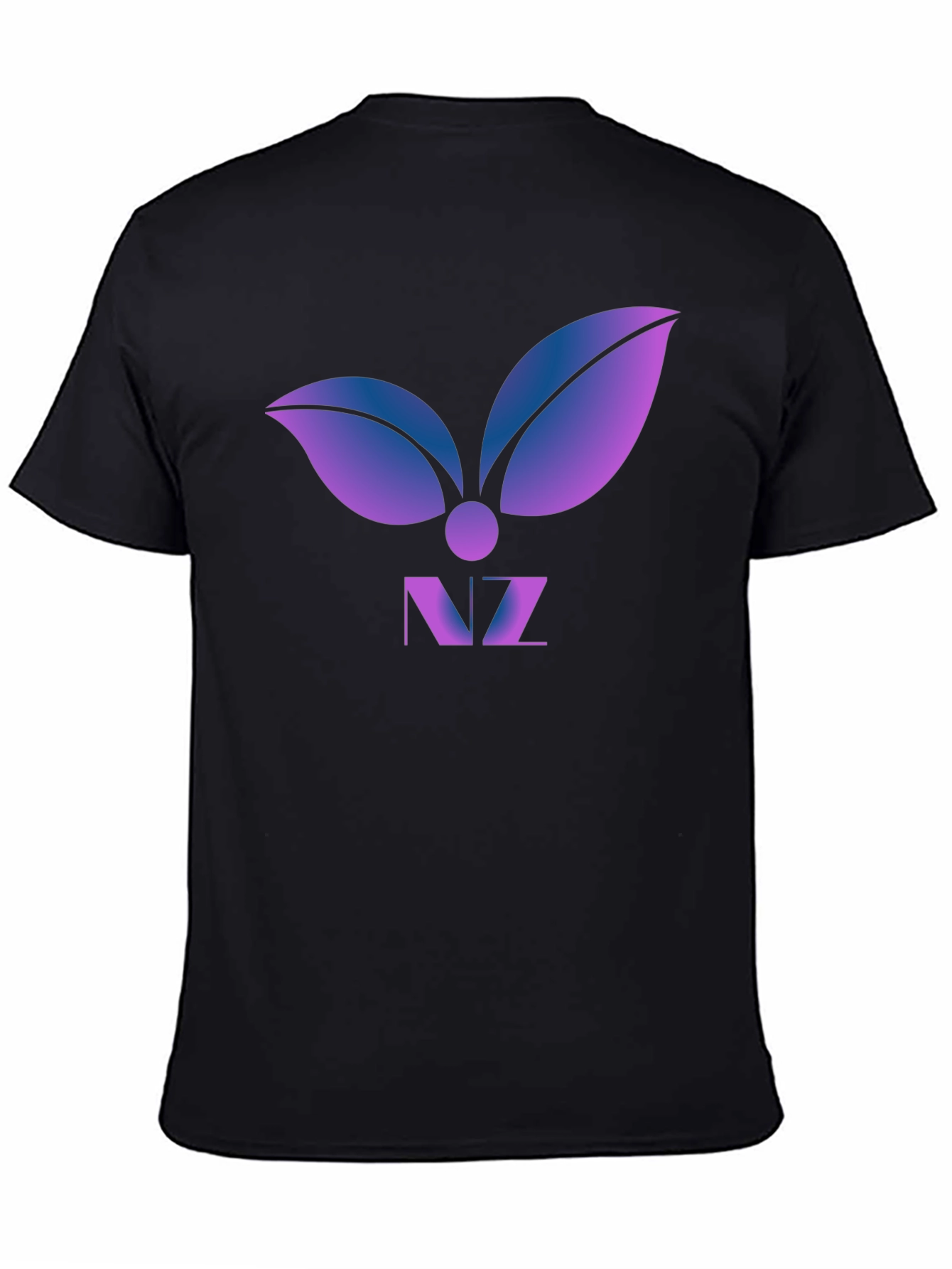 Abstract Leaf Logo Graphic T-Shirt - Modern Design