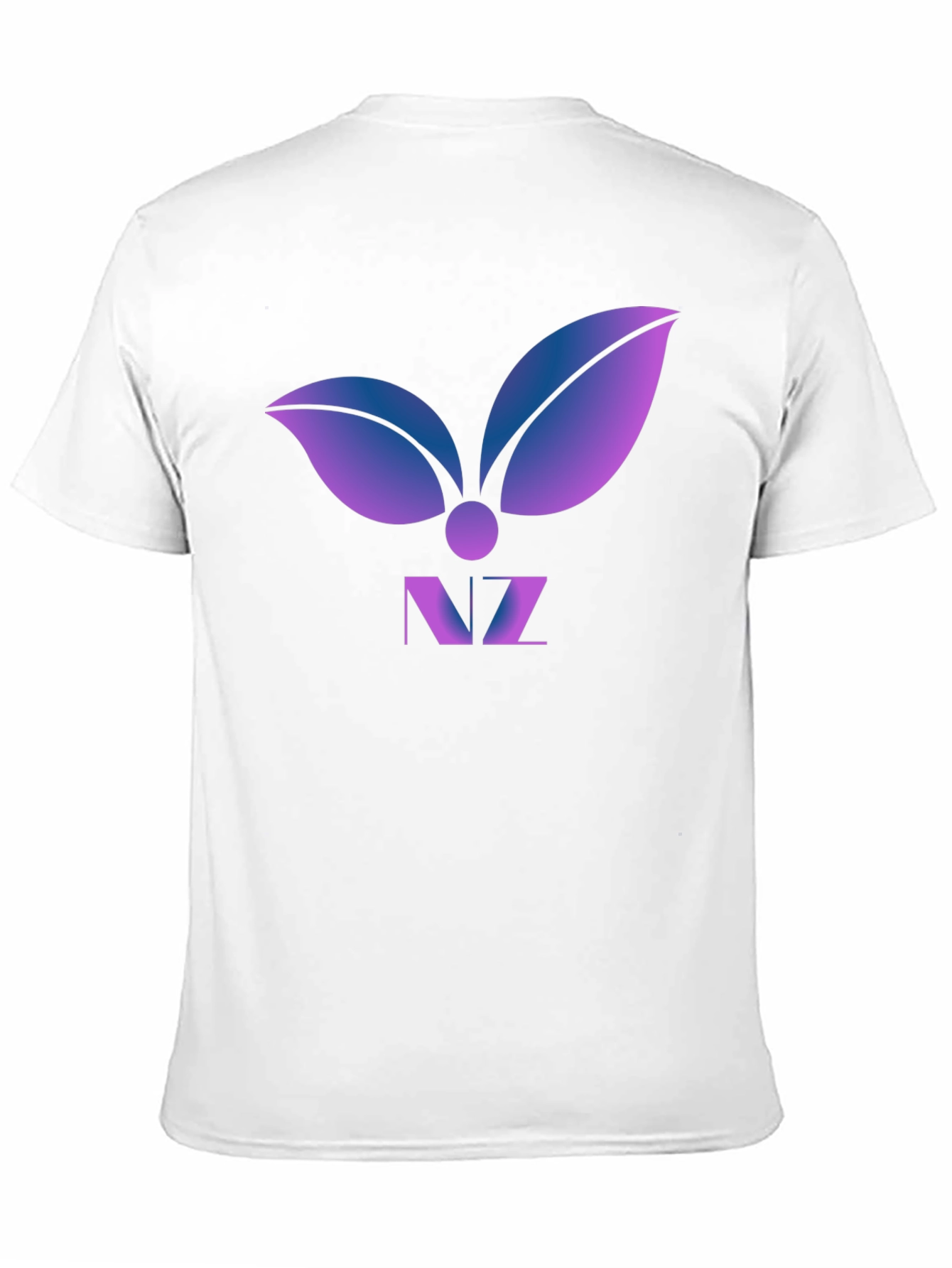 Abstract Leaf Logo Graphic T-Shirt - Modern Design