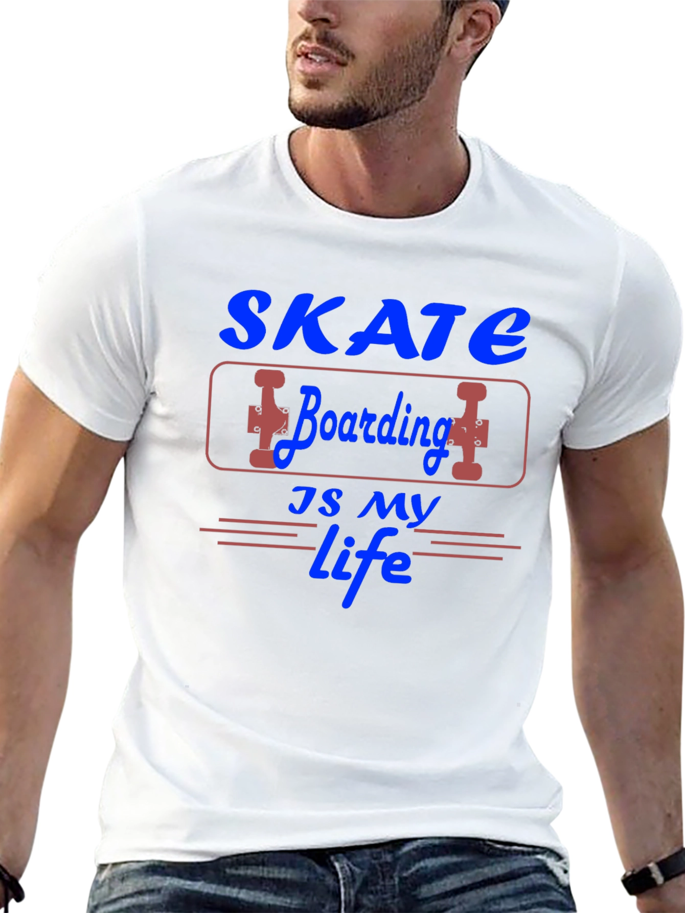 Skate Boarding is My Life Graphic T-Shirt