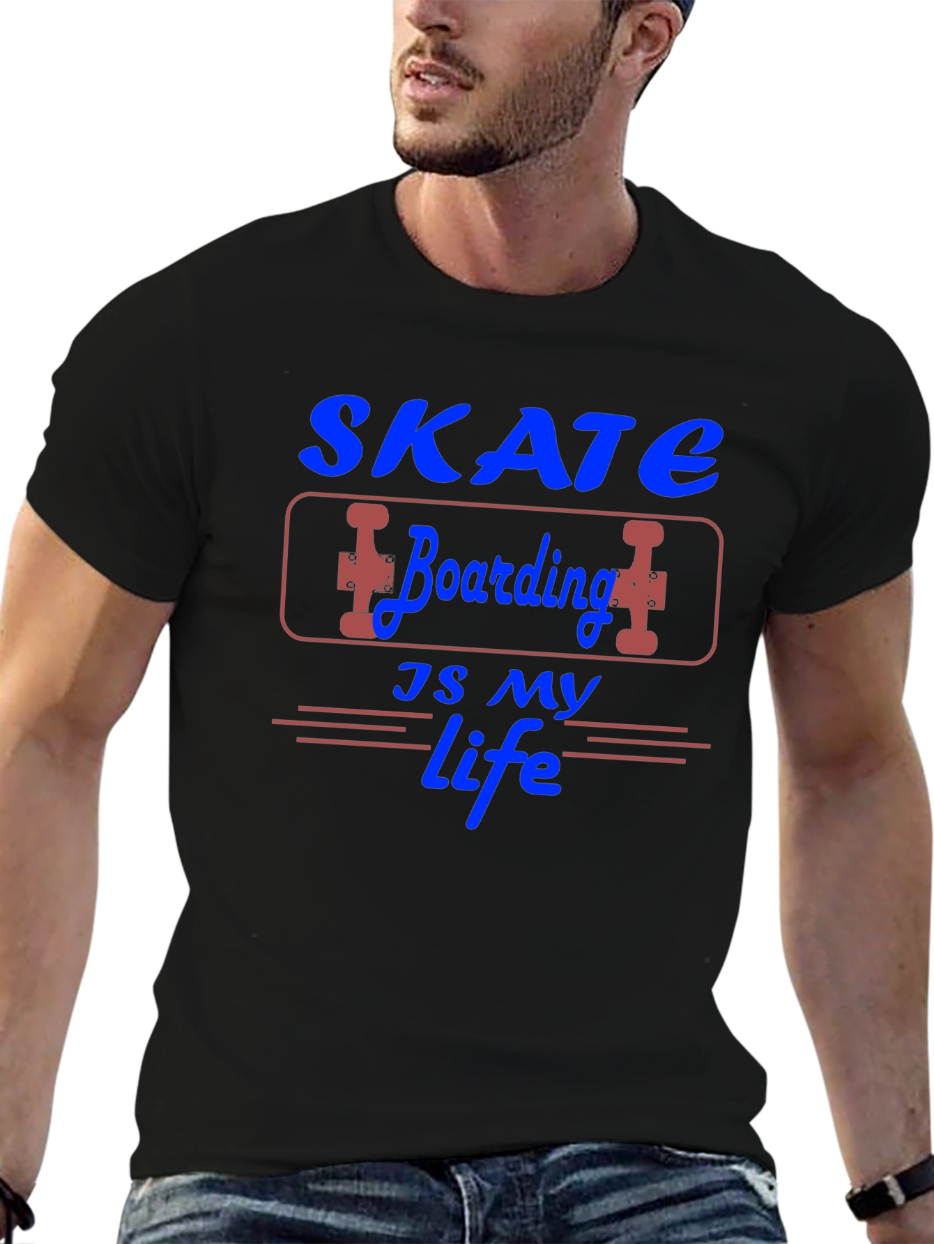 Skate Boarding is My Life Graphic T-Shirt