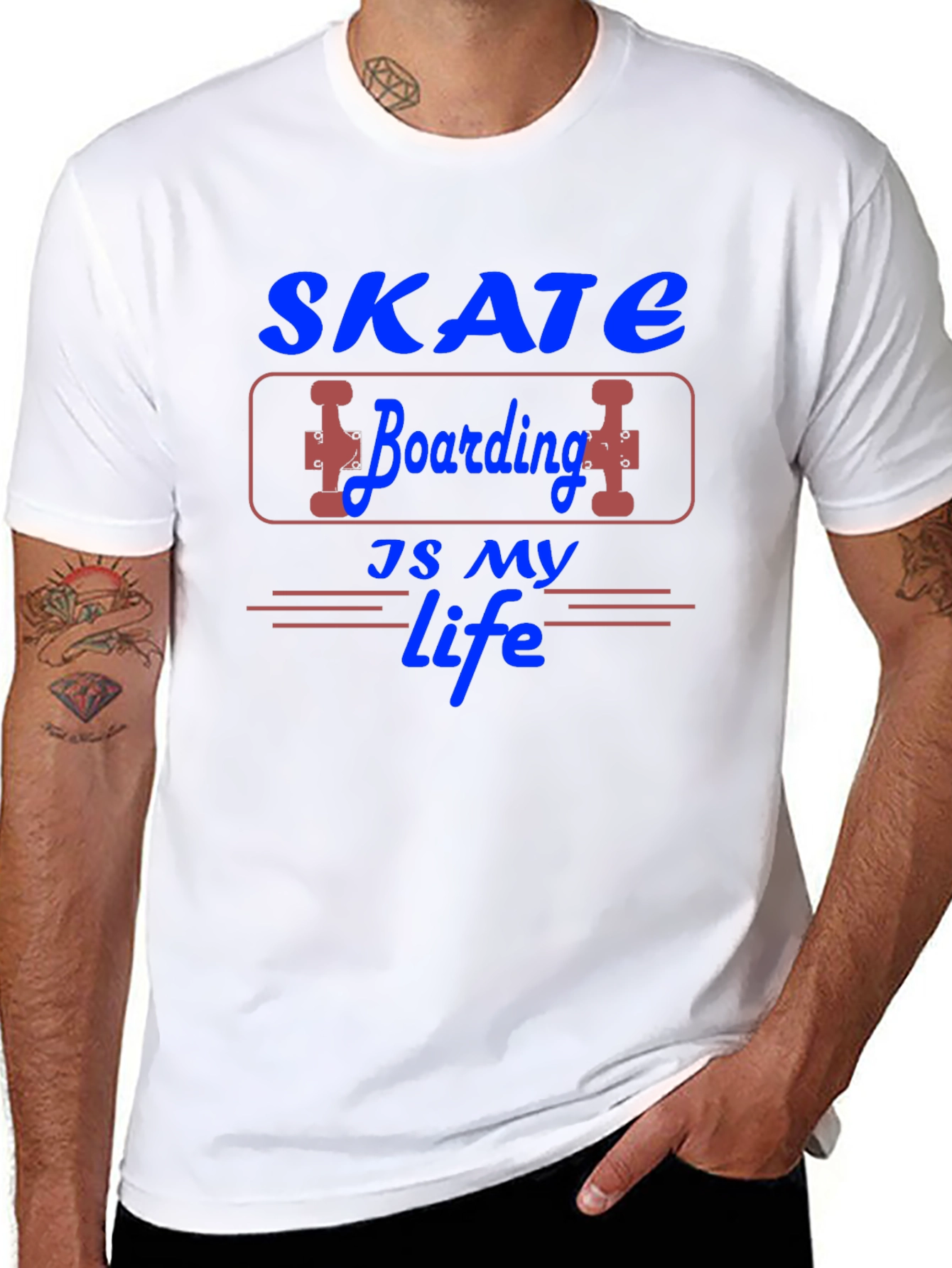Skate Boarding is My Life Graphic T-Shirt
