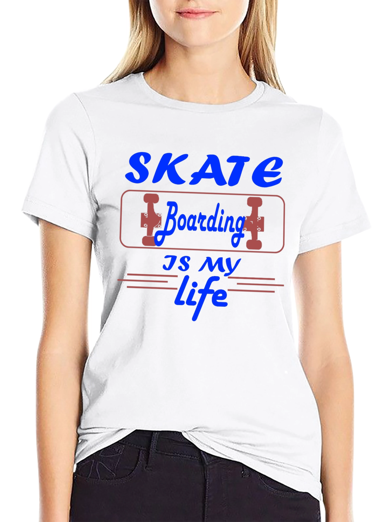 Skate Boarding is My Life Graphic T-Shirt