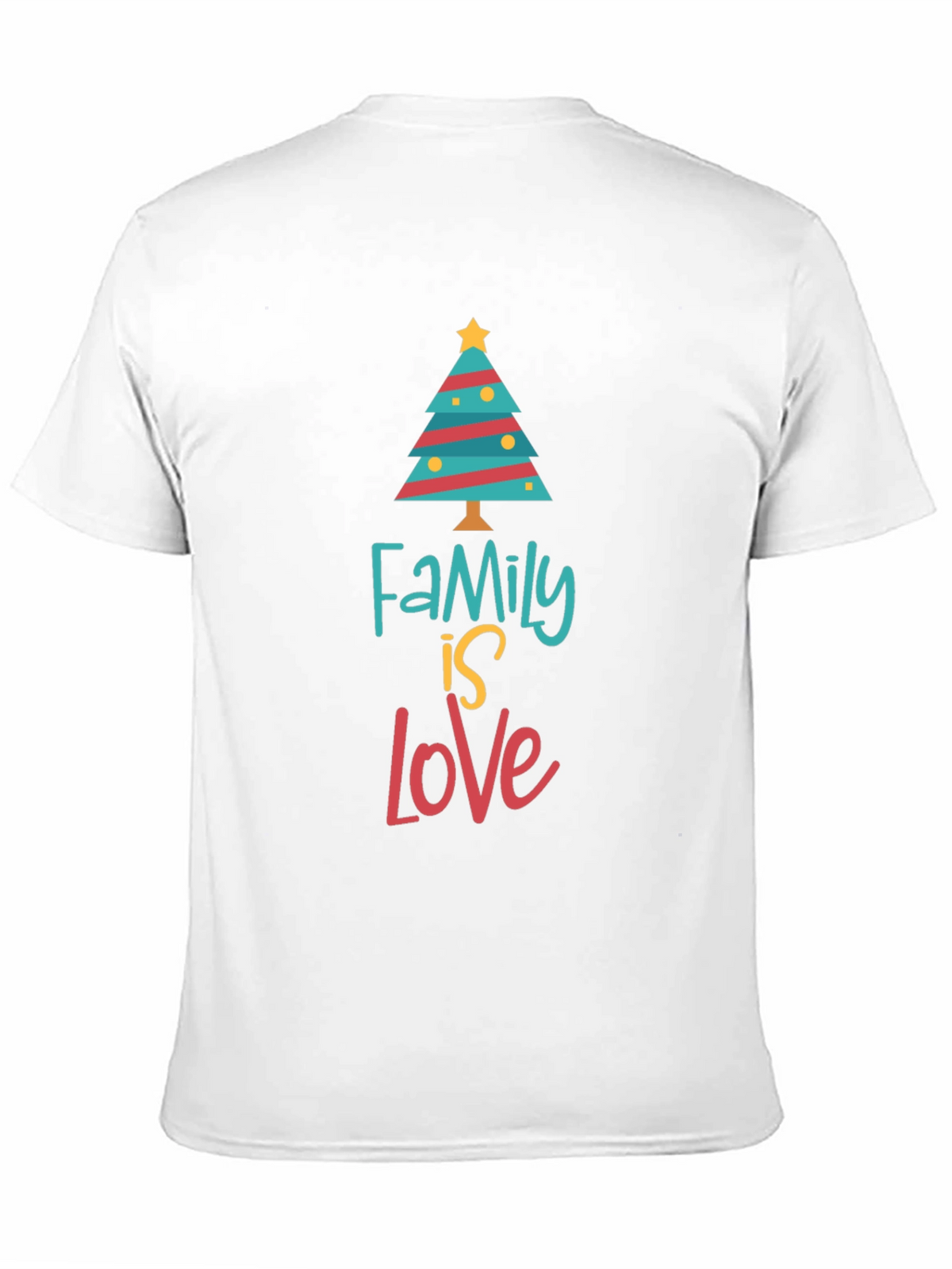Family Is Love Christmas Tree Holiday T-Shirt