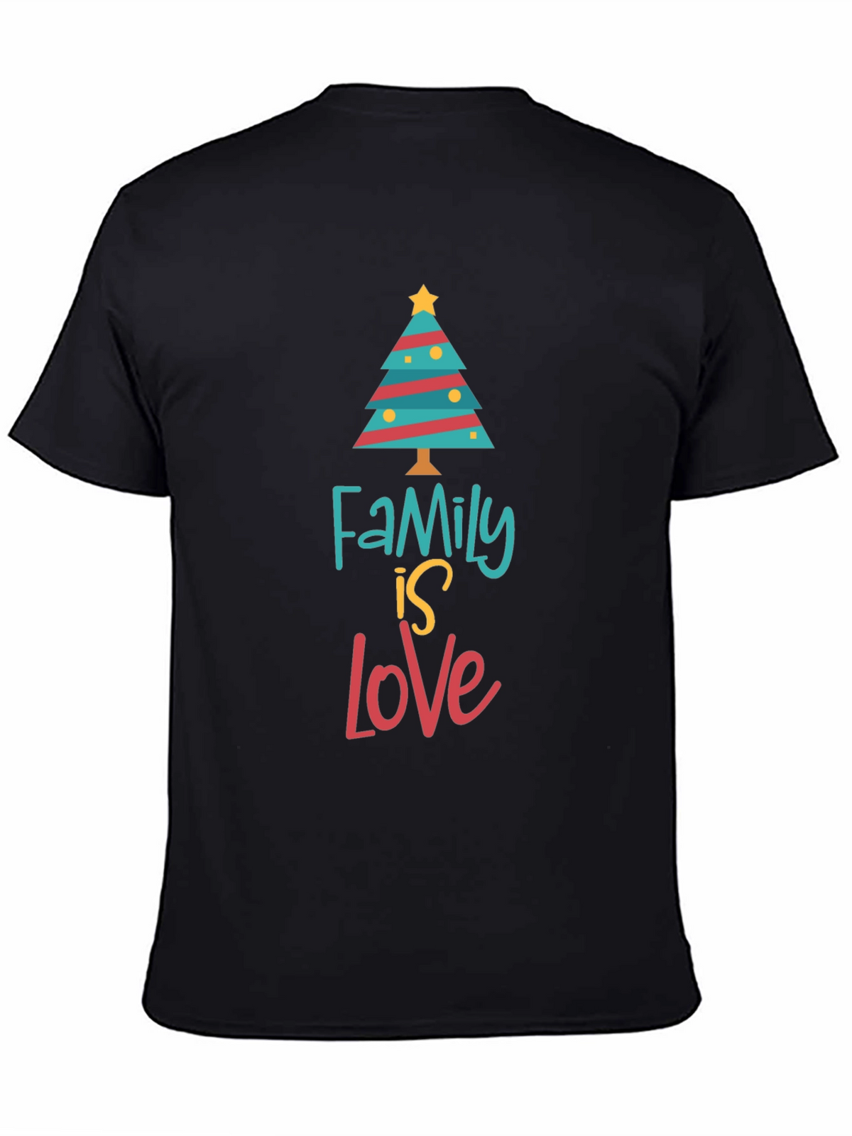 Family Is Love Christmas Tree Holiday T-Shirt