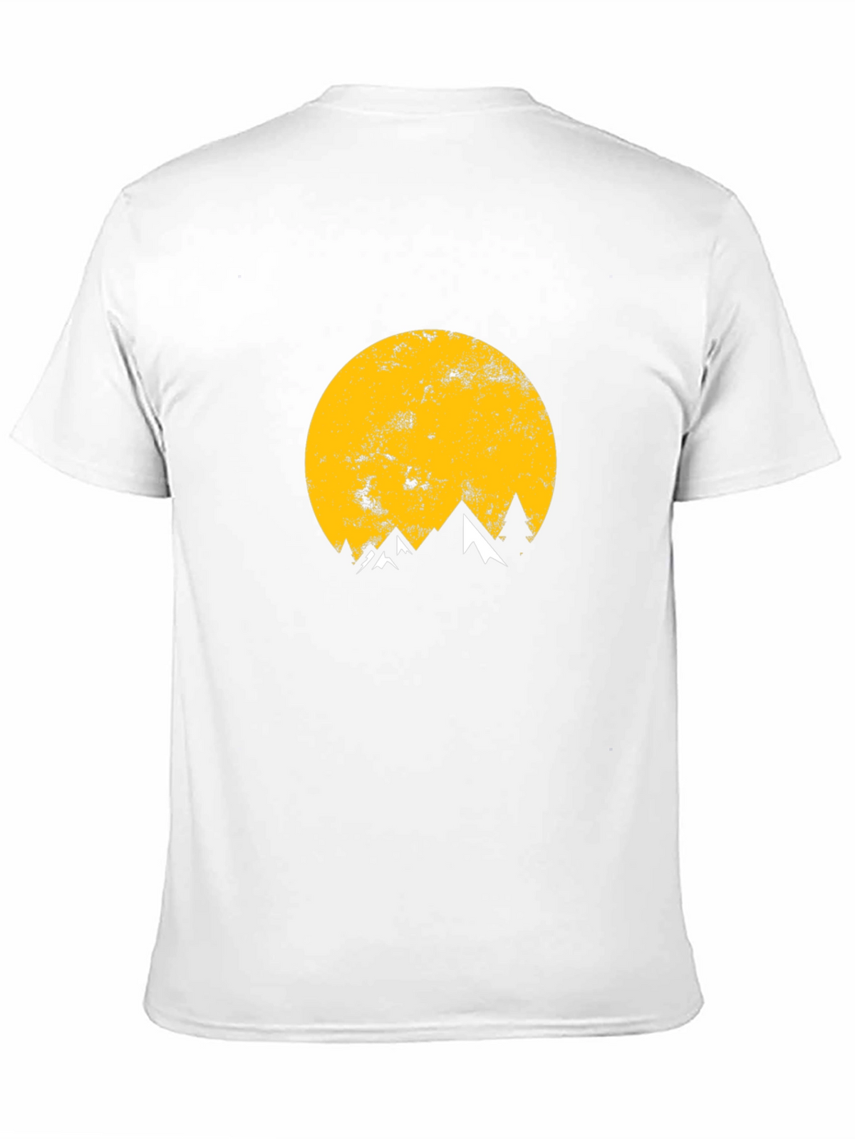 Mountain Moon Graphic Tee - Black Cotton T-Shirt
