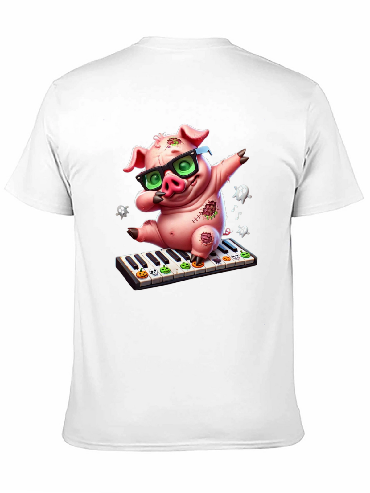 Fun Pig on Piano T-Shirt