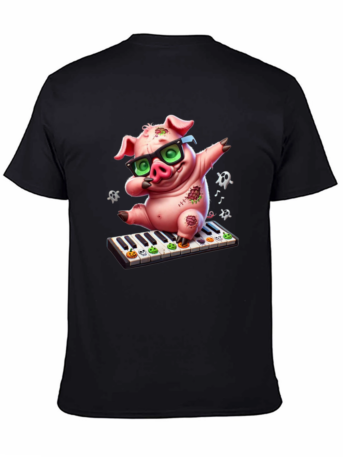 Fun Pig on Piano T-Shirt