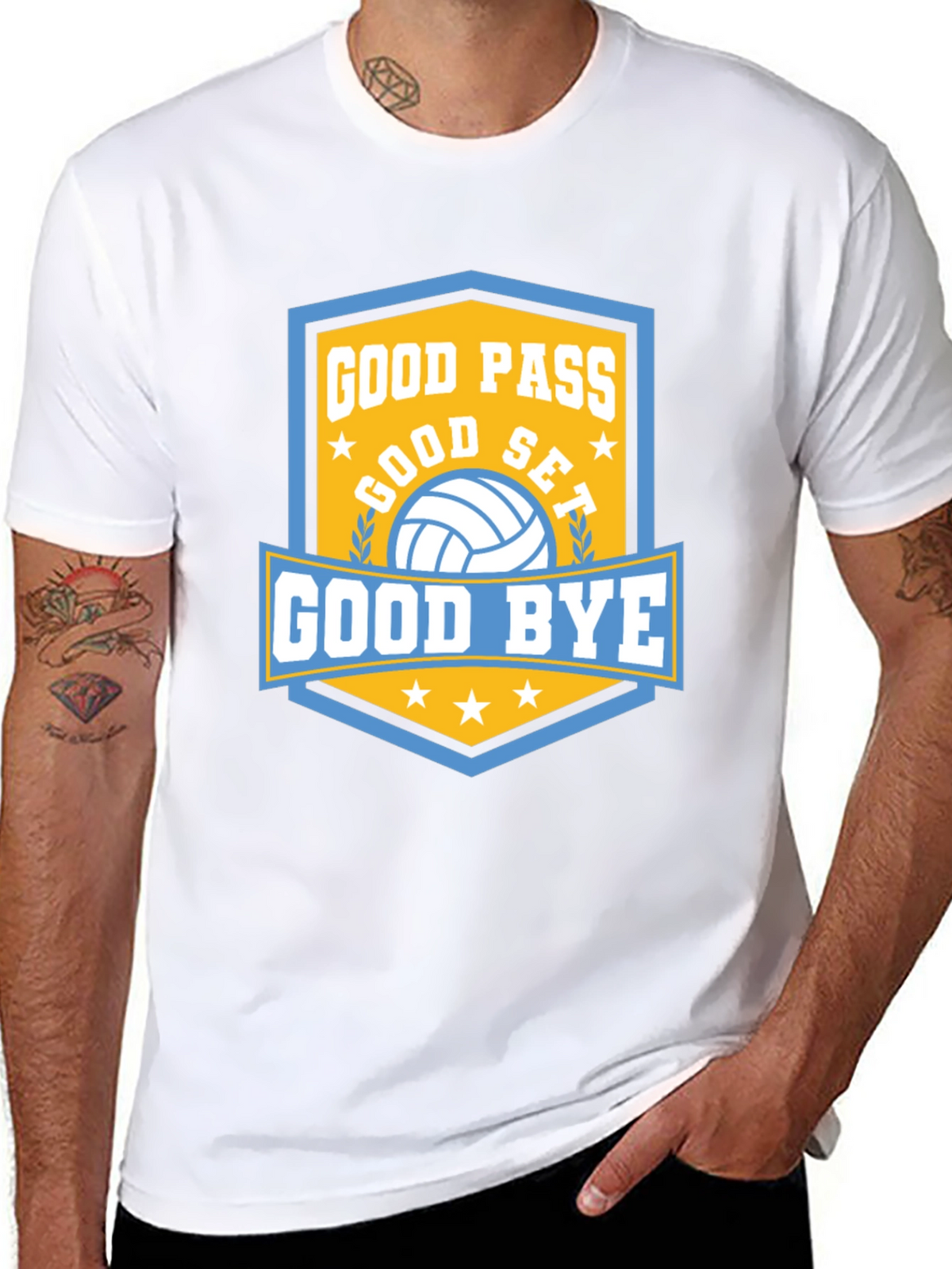 Good Pass Volleyball Graphic T-Shirt