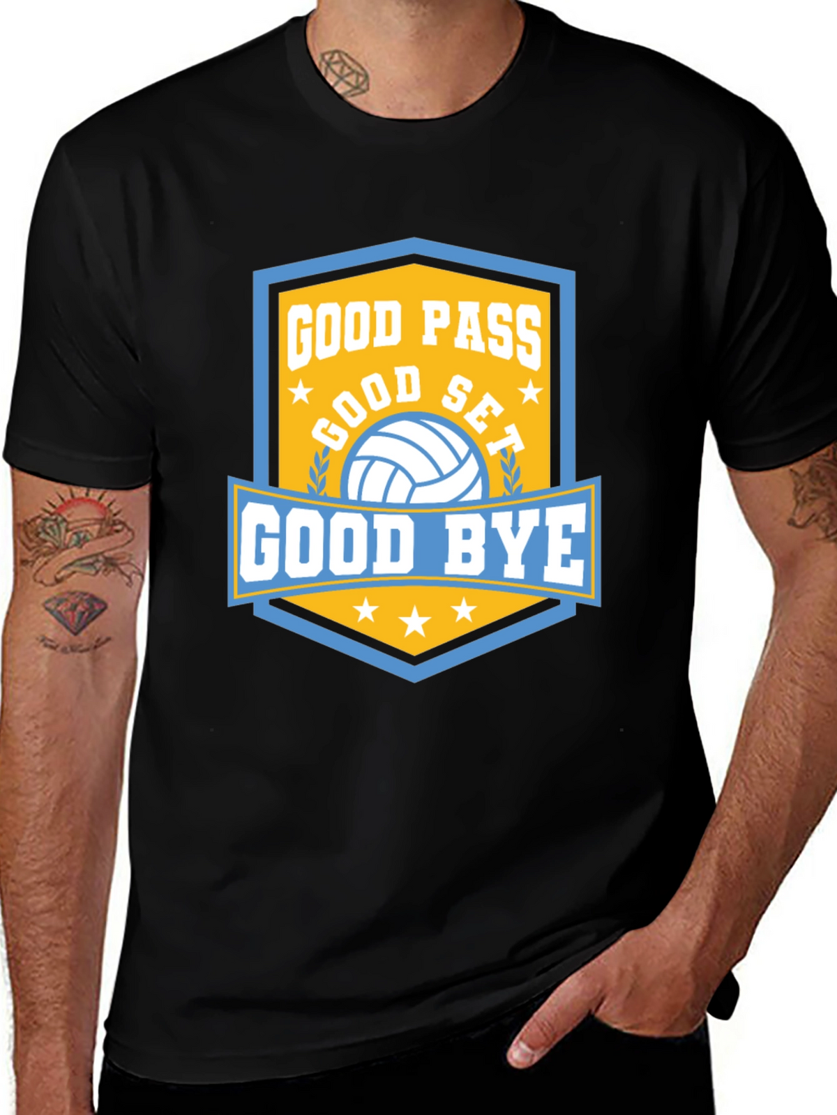 Good Pass Volleyball Graphic T-Shirt