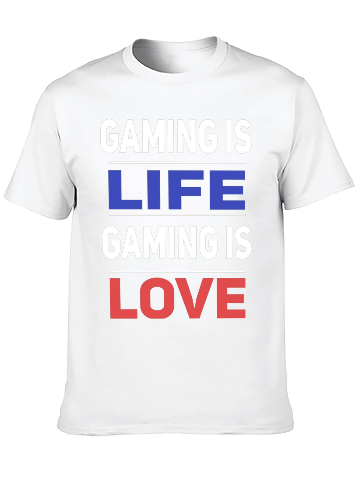 Gaming is Life Gaming is Love - Black T-Shirt
