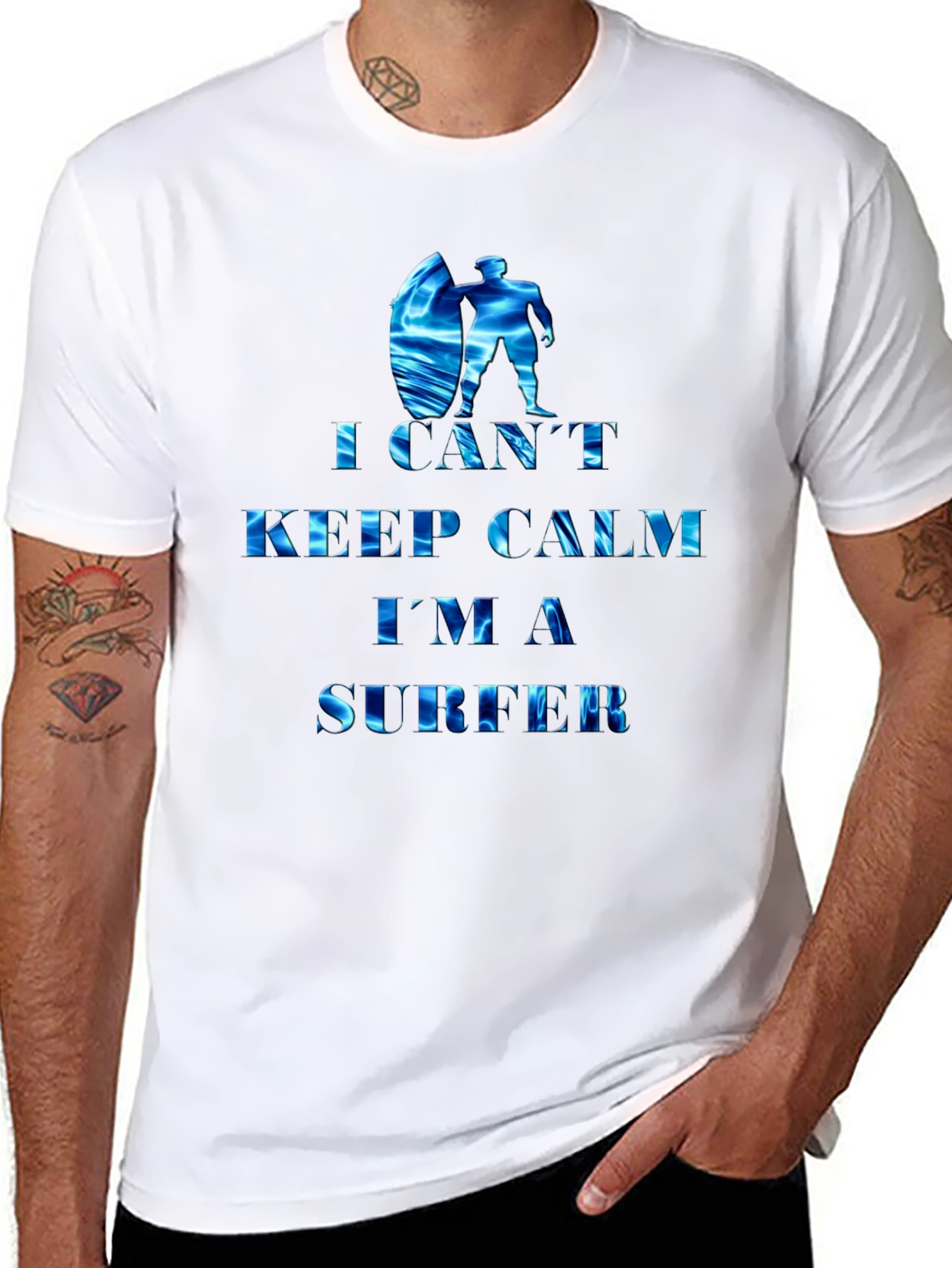 I Cant Keep Calm Im a Surfer Tee