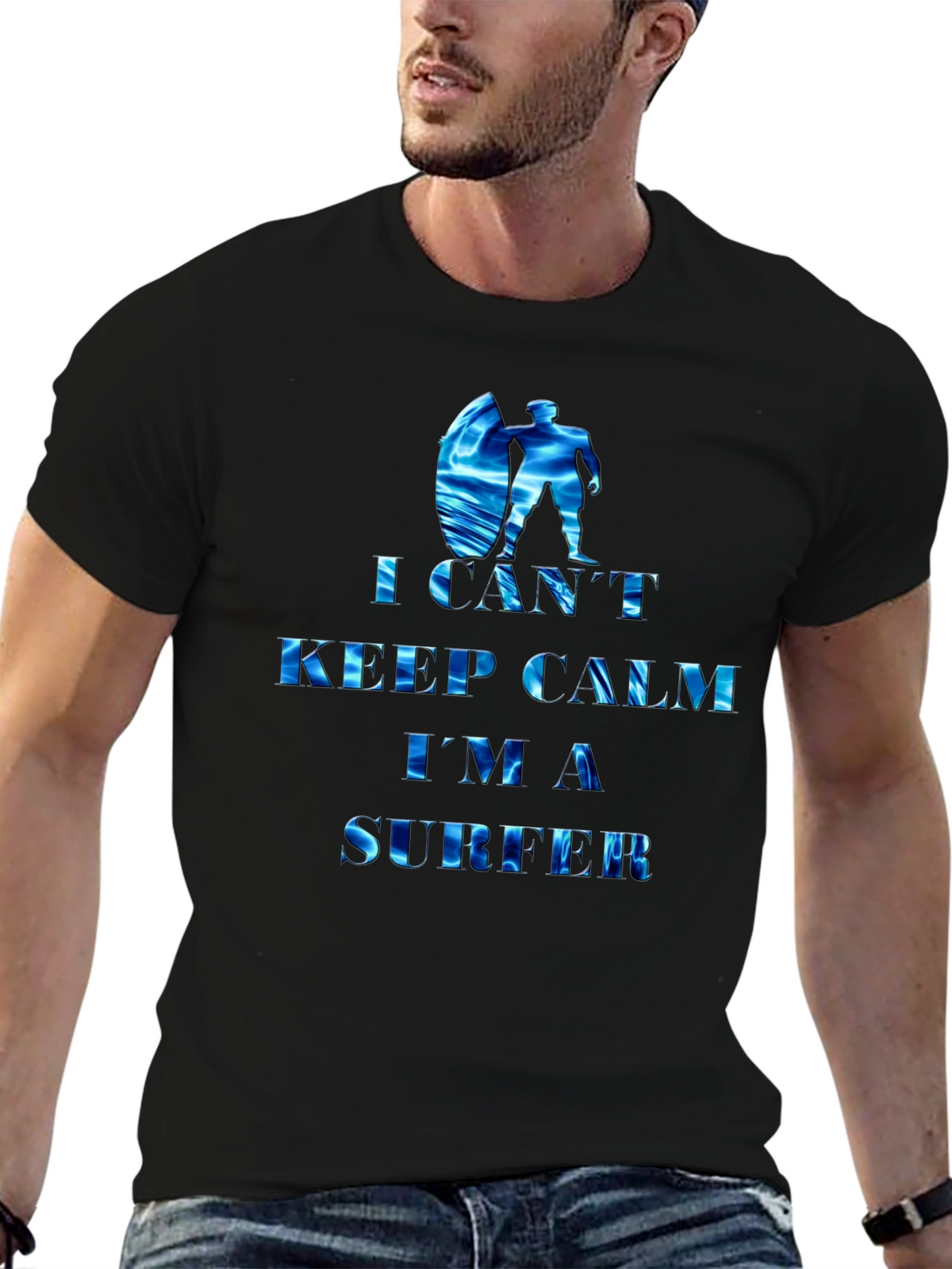 I Cant Keep Calm Im a Surfer Tee