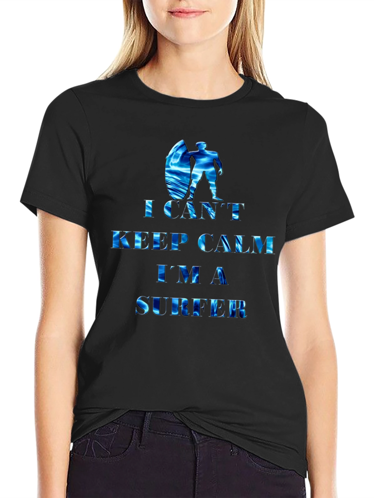 I Cant Keep Calm Im a Surfer Tee