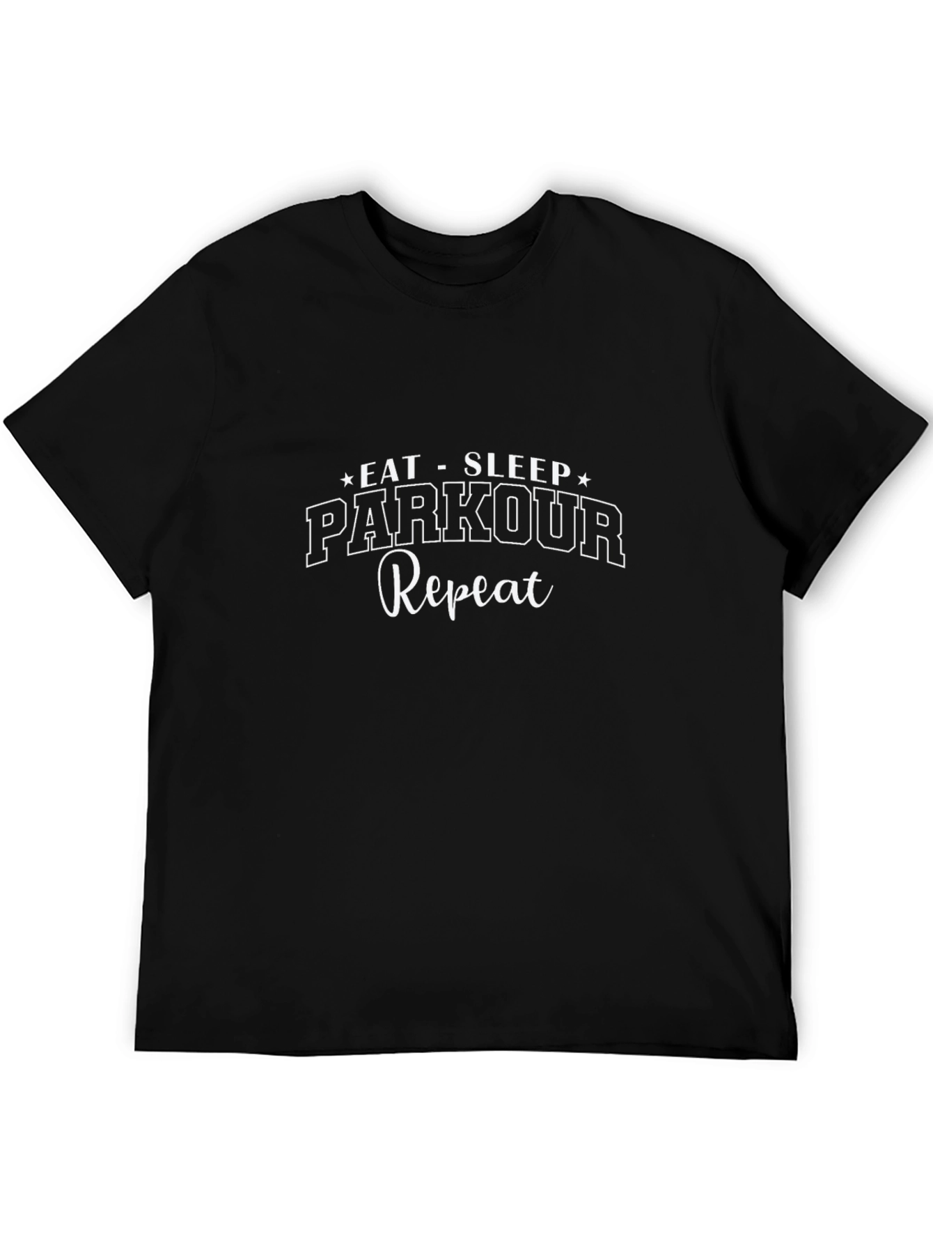 Eat Sleep Parkour Repeat Black T-Shirt