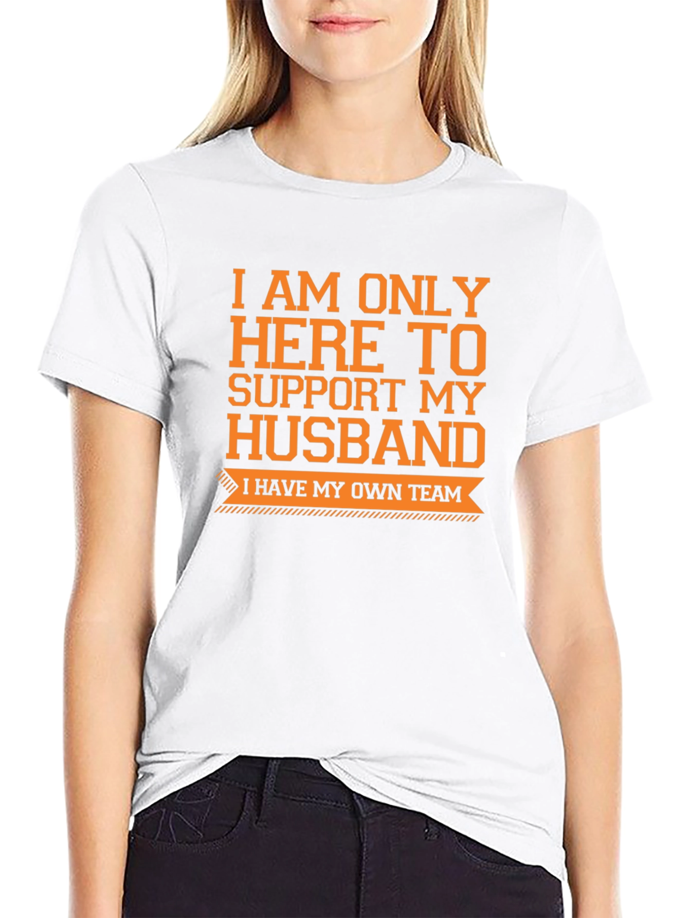 Supportive Wife T-Shirt - Funny Husband Team Tee