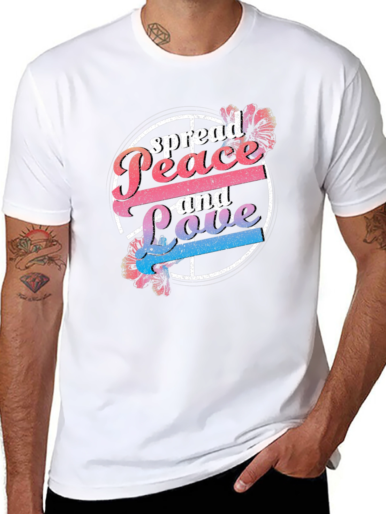 Spread Peace and Love Graphic Tee