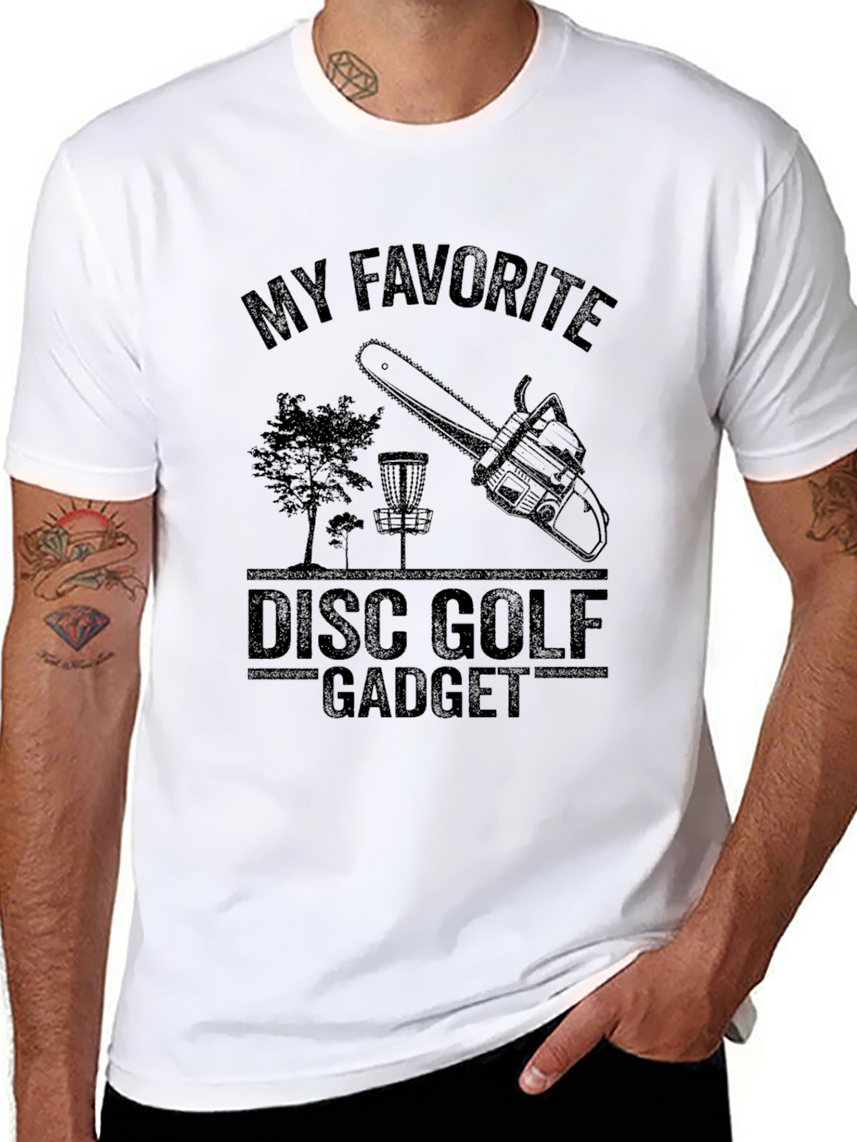 My Favorite Disc Golf Gadget Black T-Shirt