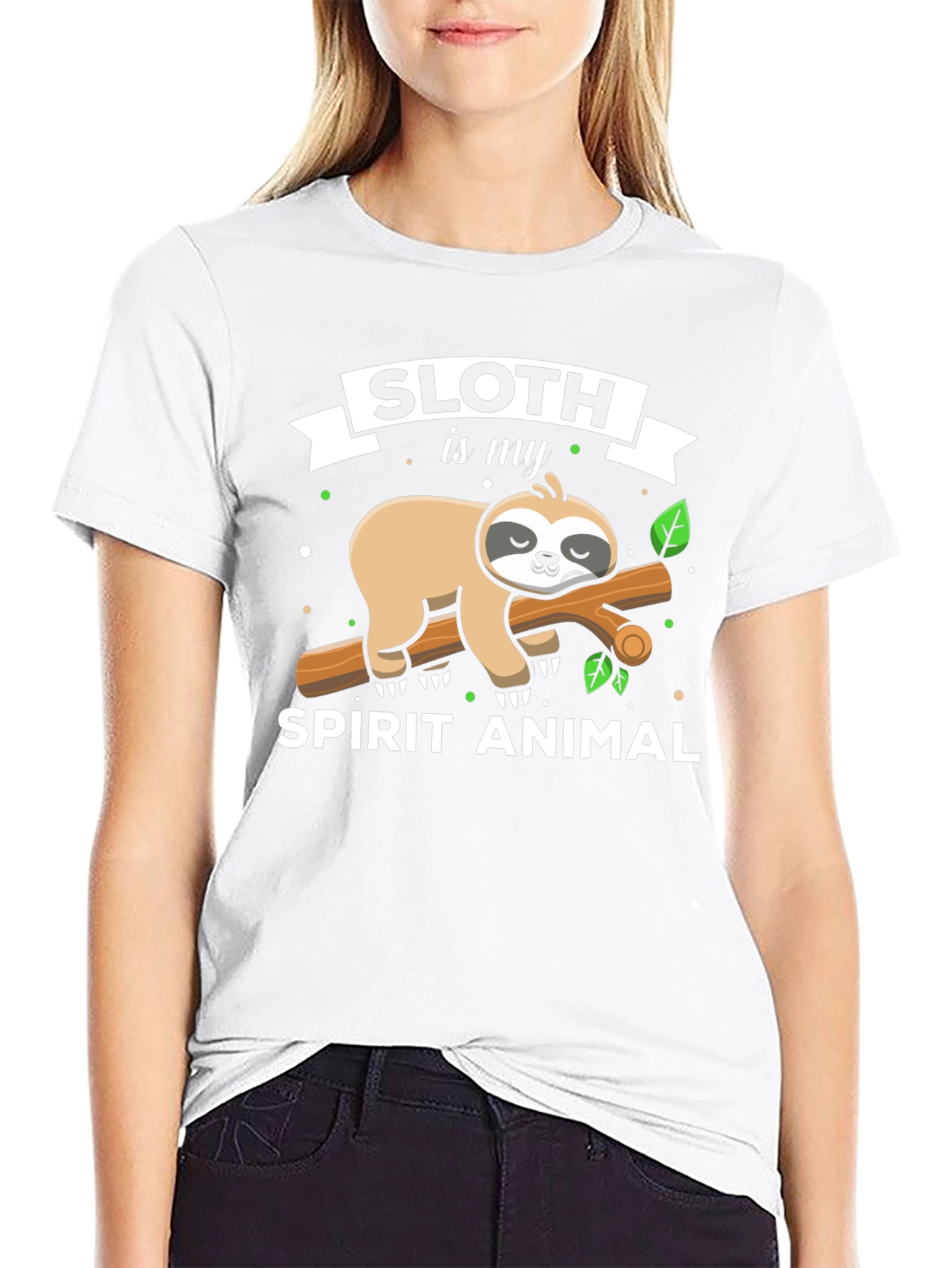 Sloth is My Spirit Animal Graphic T-Shirt