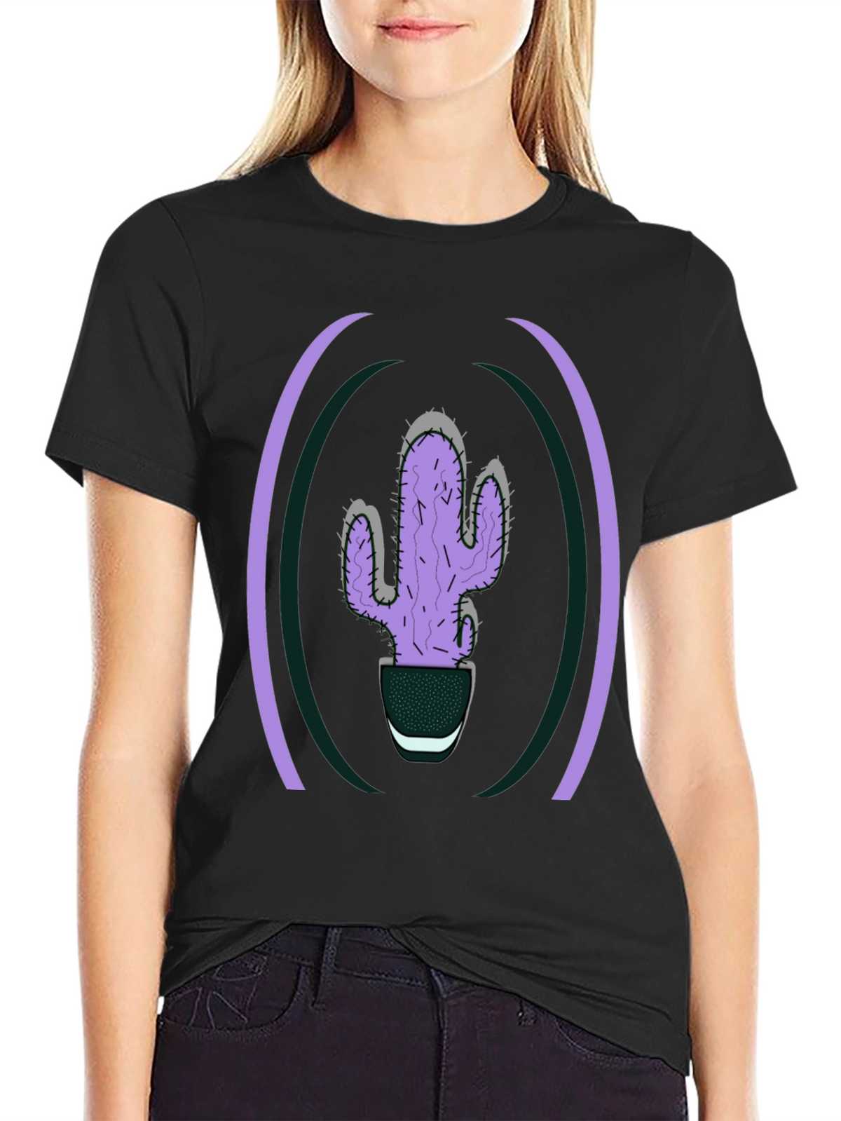 Cactus Graphic Tee - Stylish Plant Lover T-Shirt