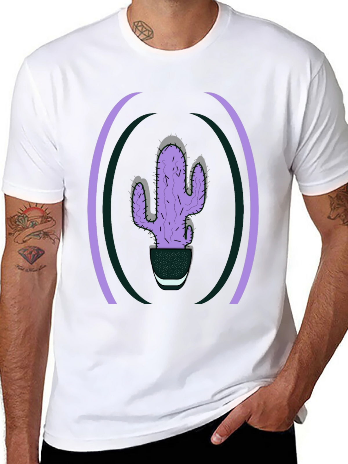 Cactus Graphic Tee - Stylish Plant Lover T-Shirt