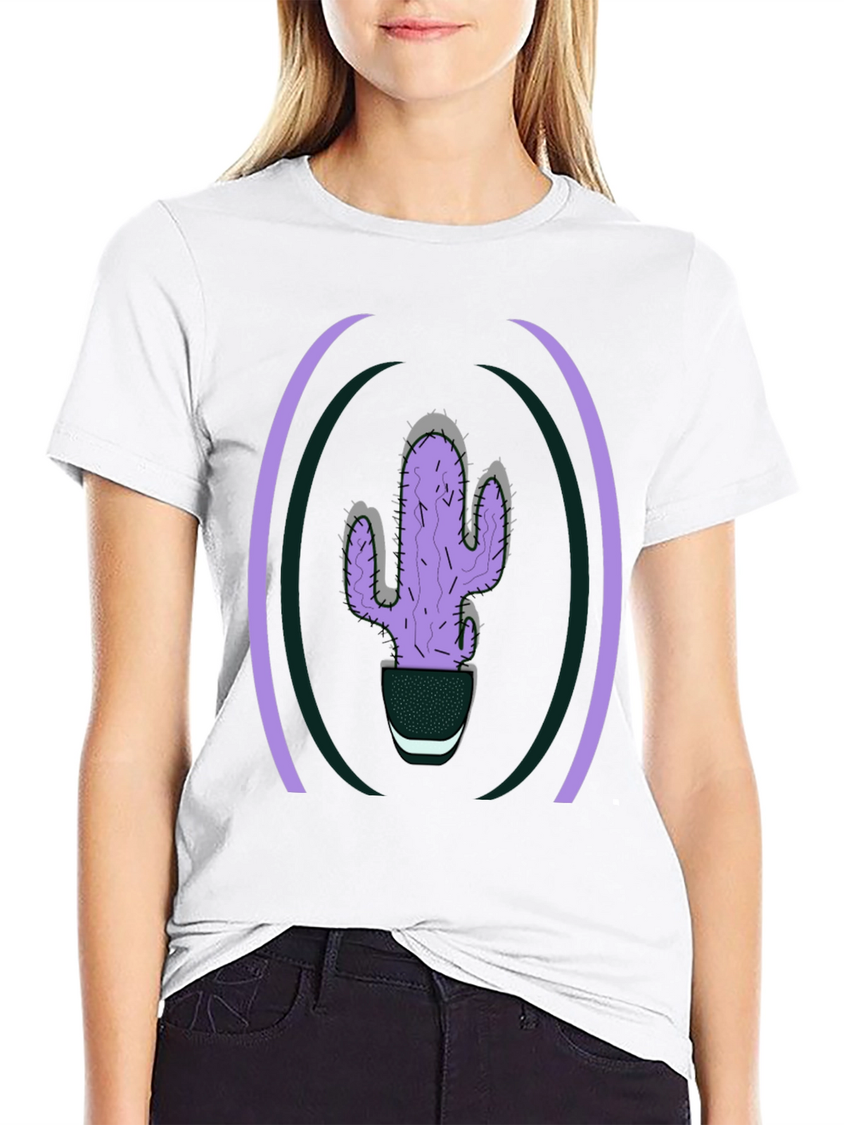 Cactus Graphic Tee - Stylish Plant Lover T-Shirt