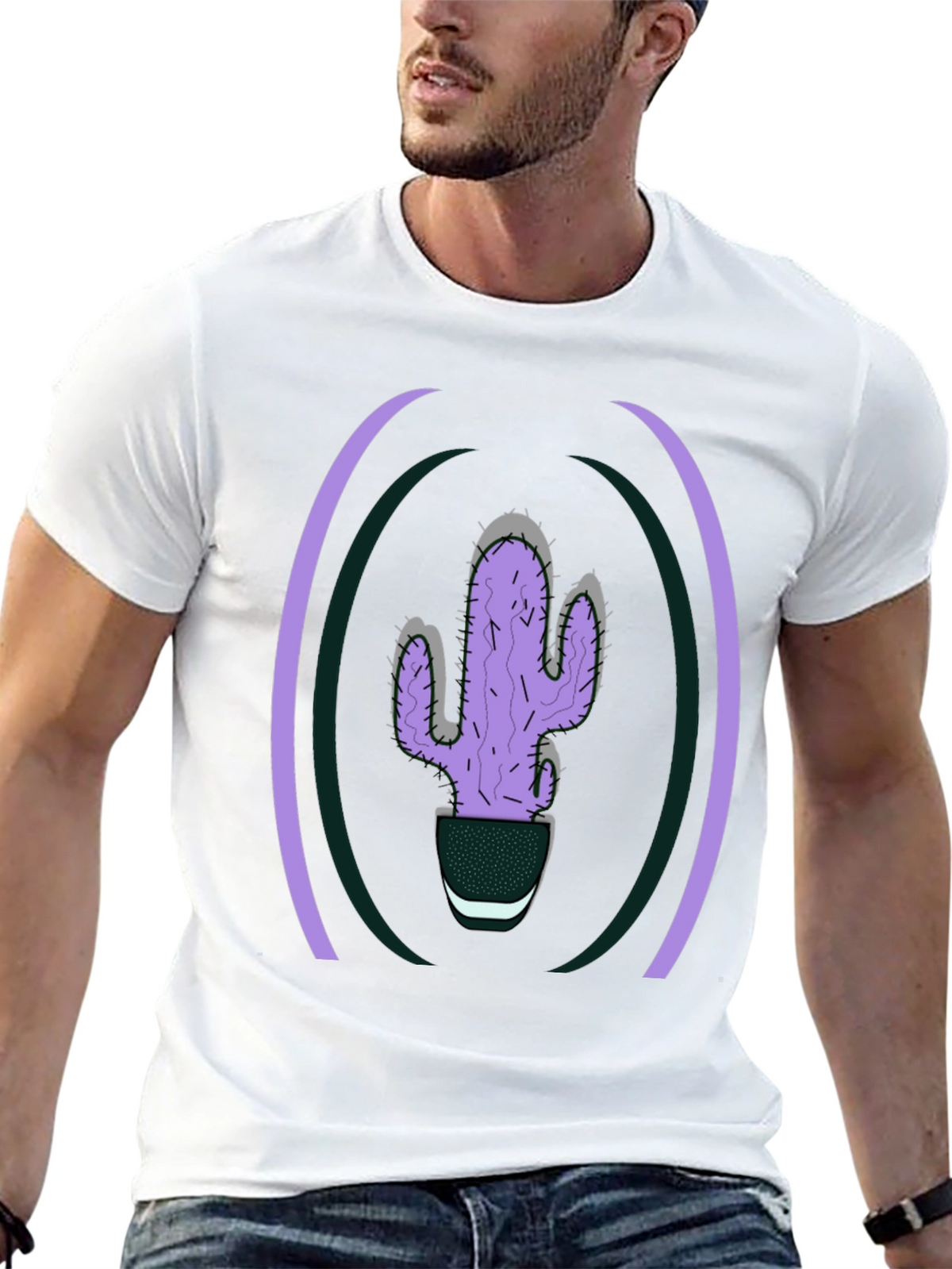 Cactus Graphic Tee - Stylish Plant Lover T-Shirt
