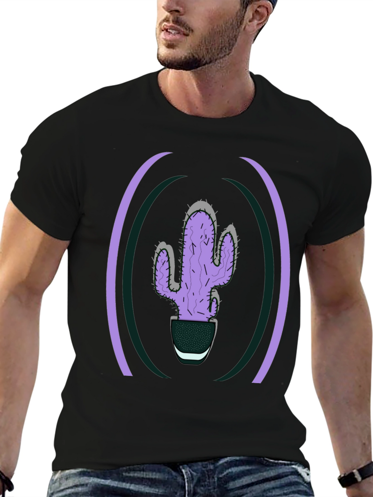 Cactus Graphic Tee - Stylish Plant Lover T-Shirt