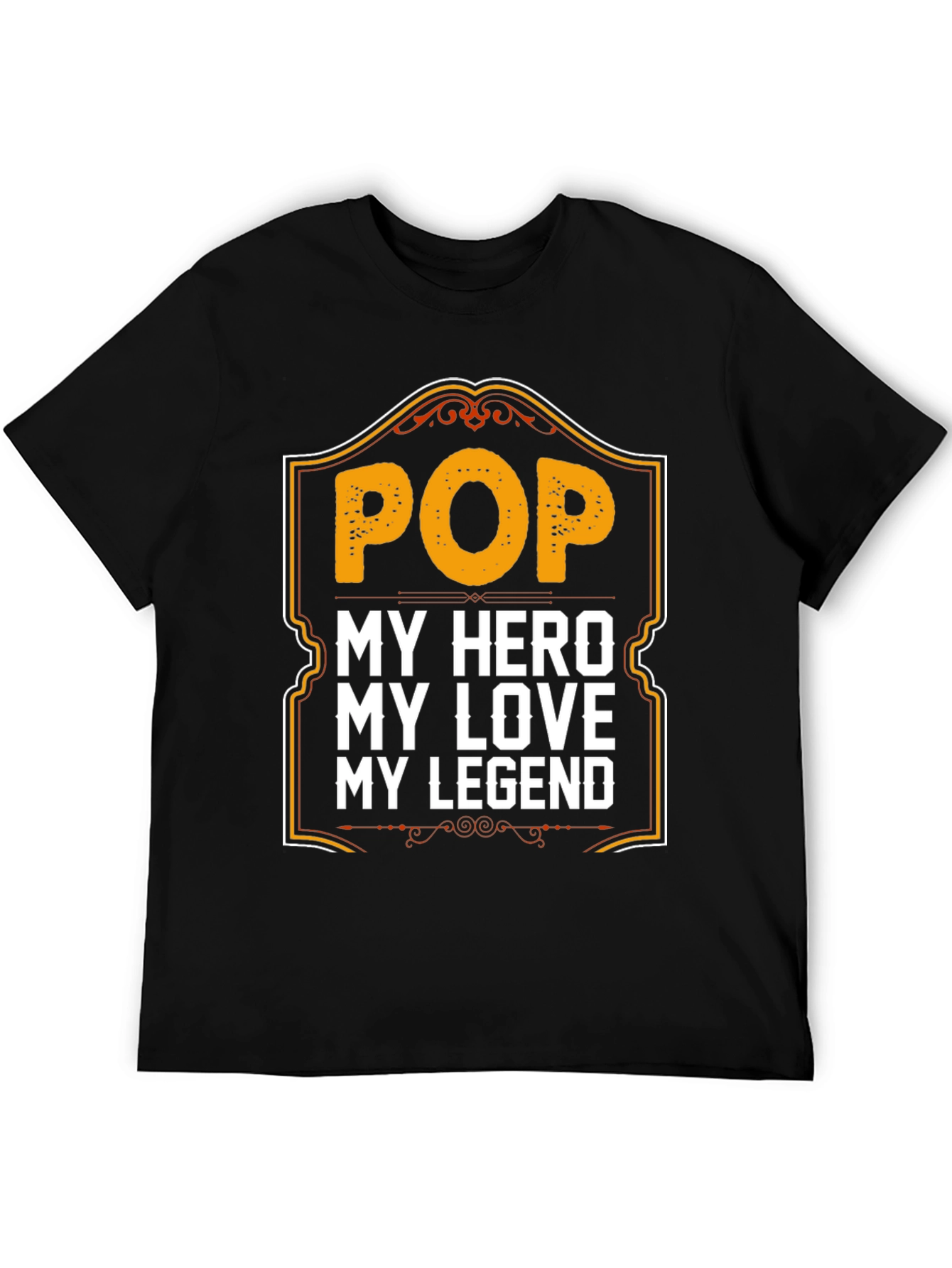 Pop Hero Legend Black Graphic T-Shirt