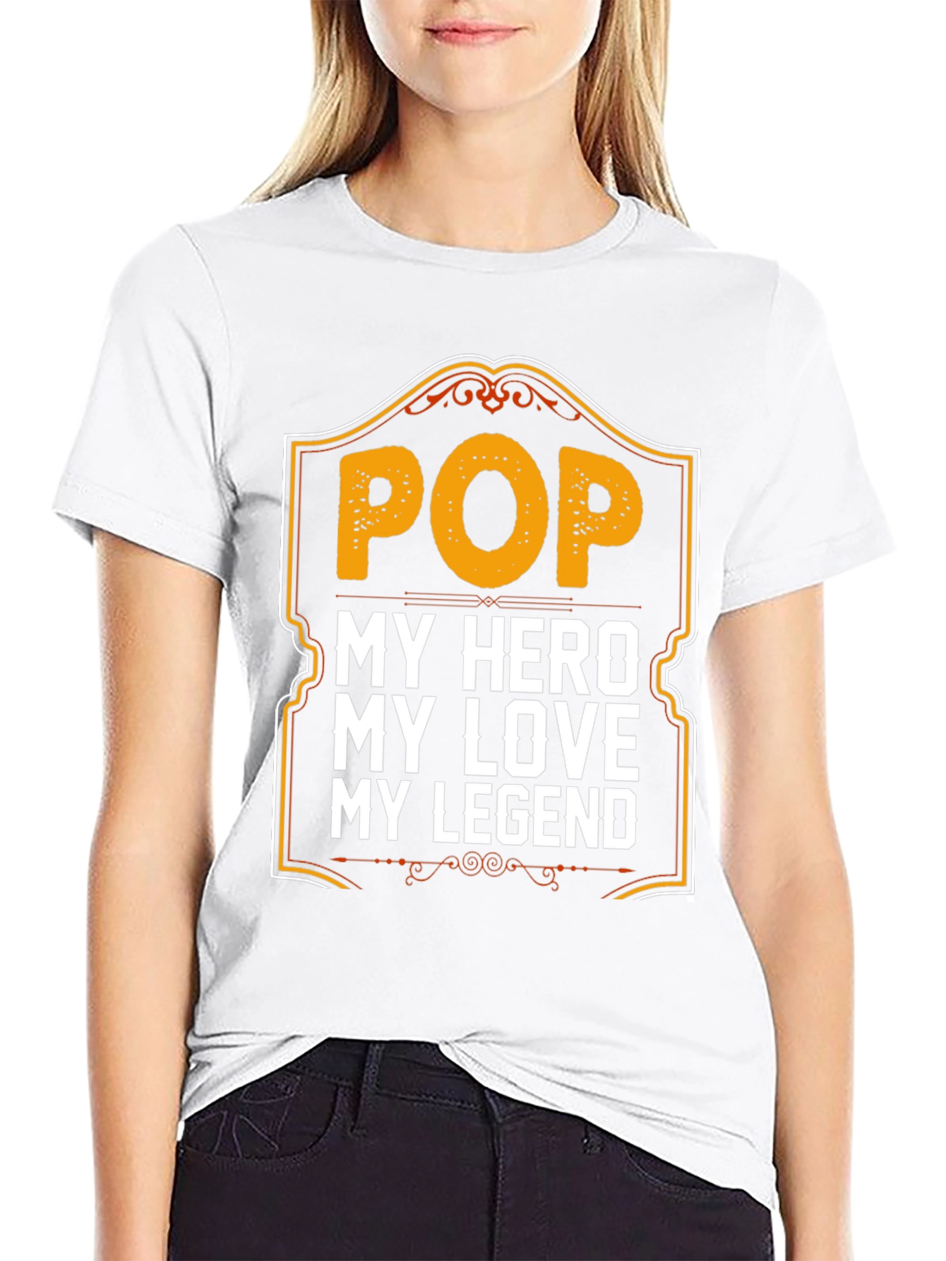 Pop Hero Legend Black Graphic T-Shirt