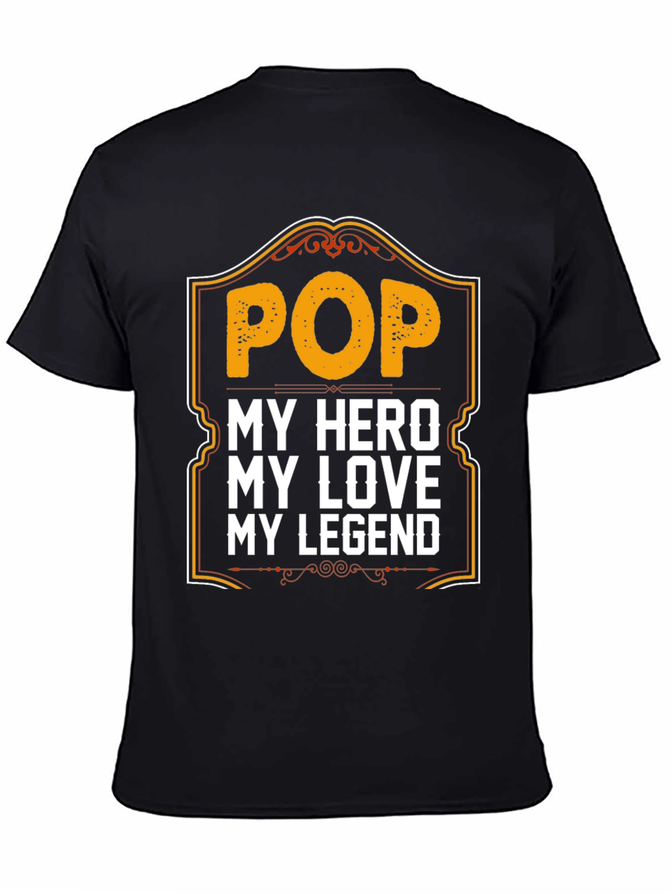 Pop Hero Legend Black Graphic T-Shirt