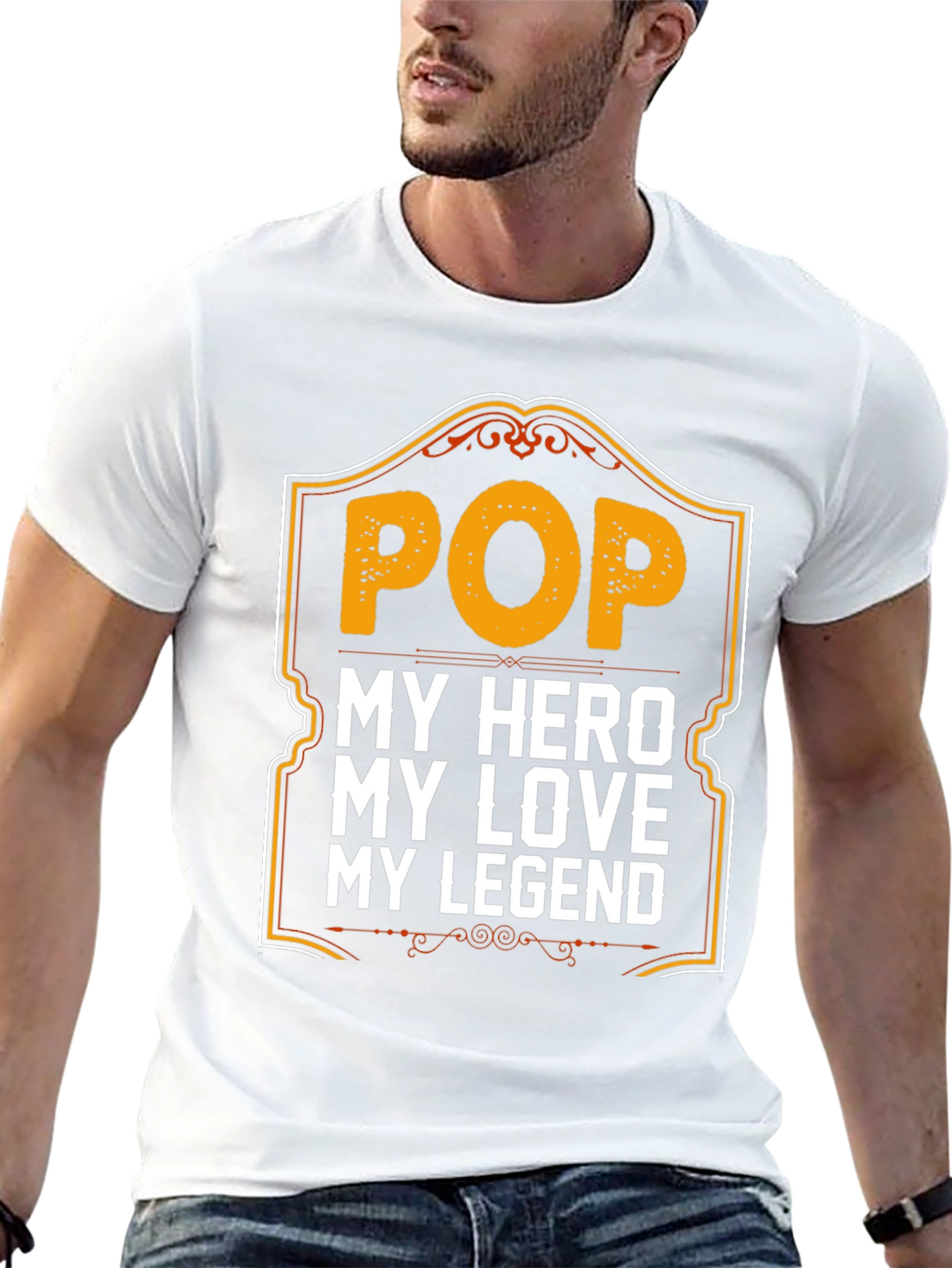 Pop Hero Legend Black Graphic T-Shirt