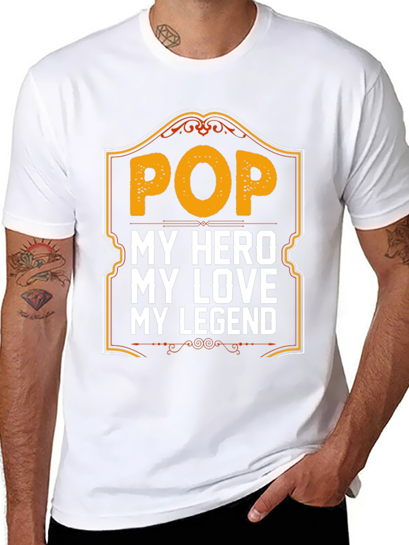 Pop Hero Legend Black Graphic T-Shirt