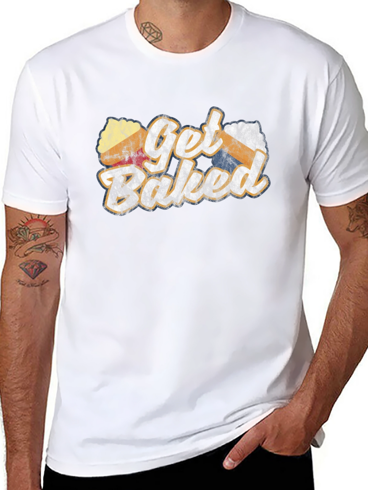 Get Baked Novelty Graphic T-Shirt