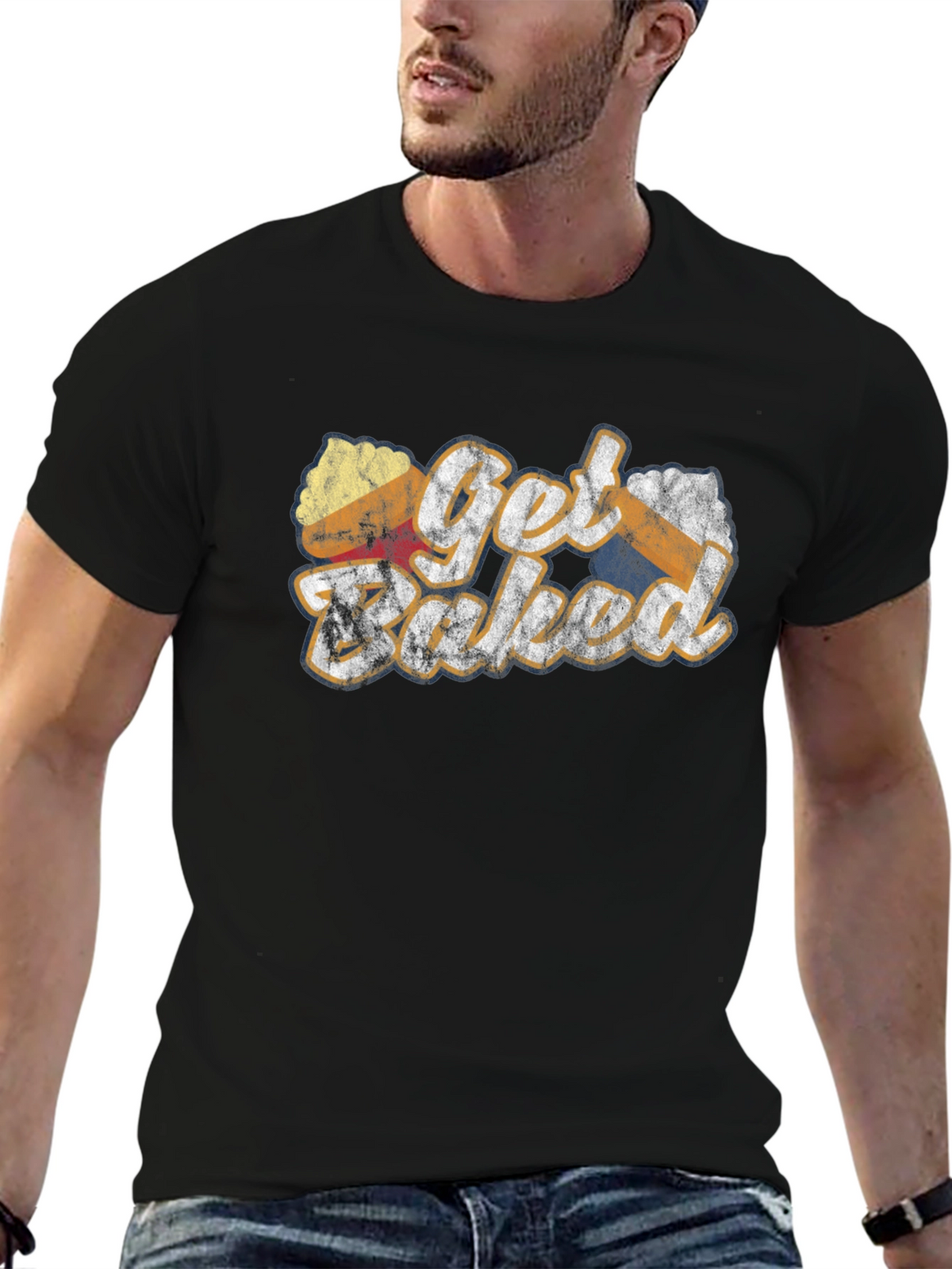 Get Baked Novelty Graphic T-Shirt