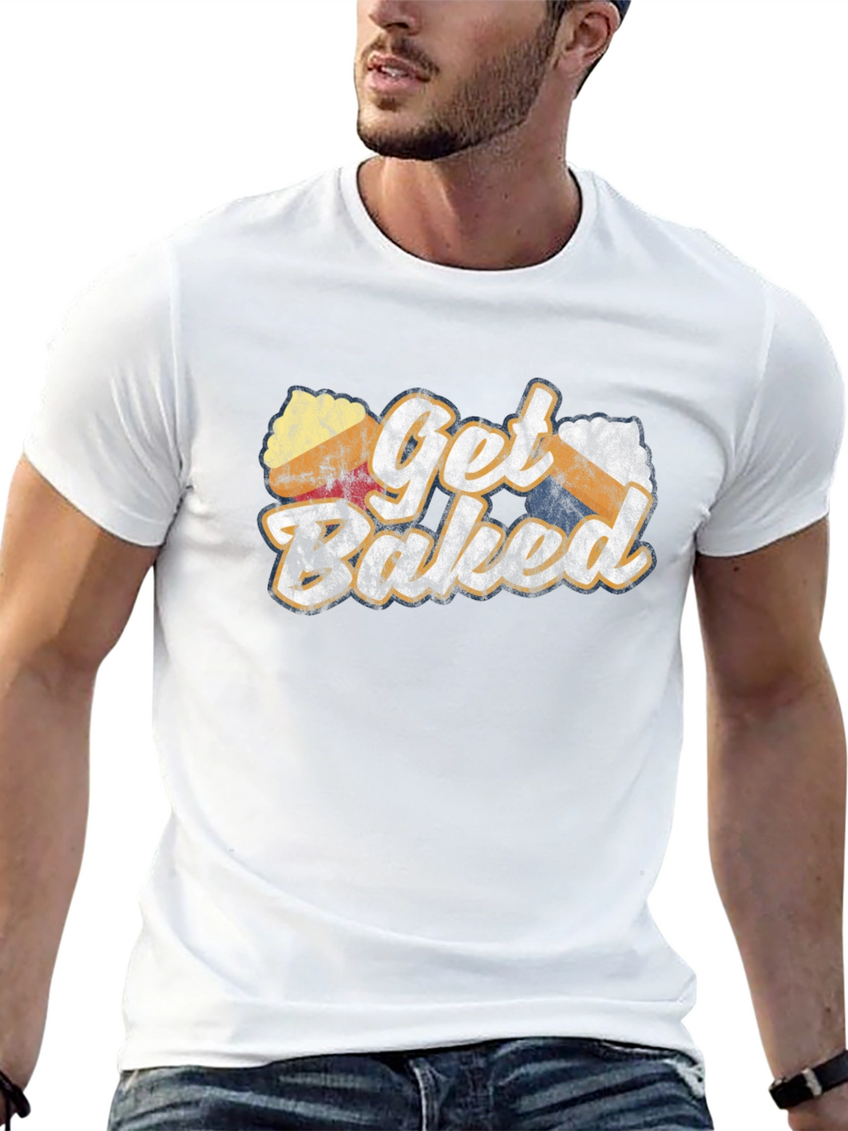 Get Baked Novelty Graphic T-Shirt