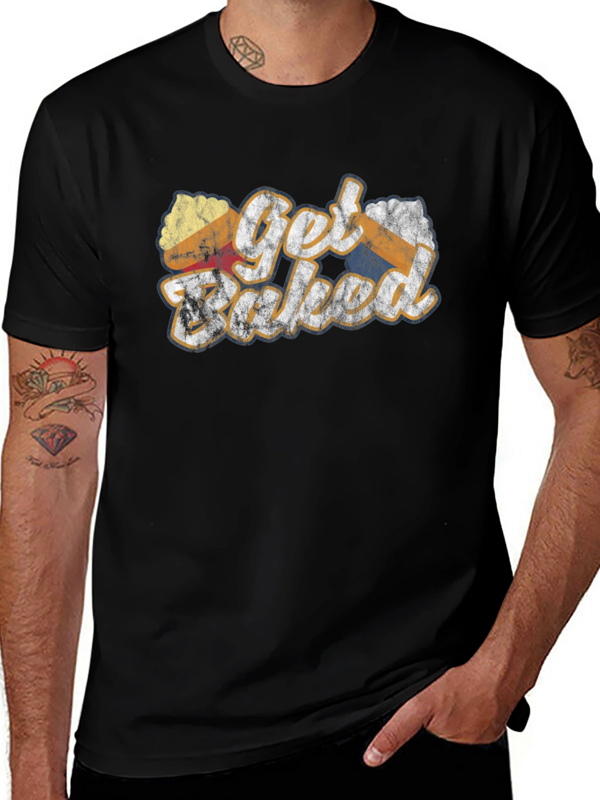 Get Baked Novelty Graphic T-Shirt