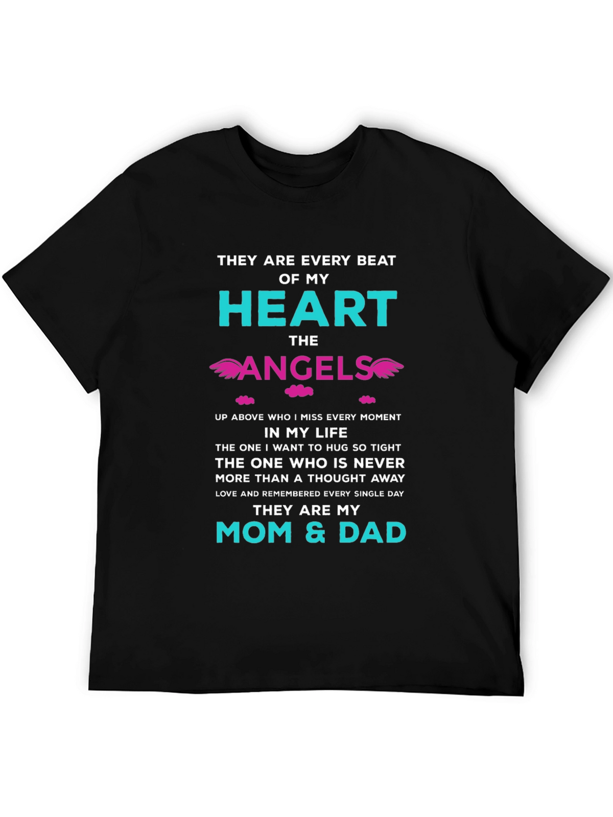 Memorial T-Shirt: Mom & Dad Angels