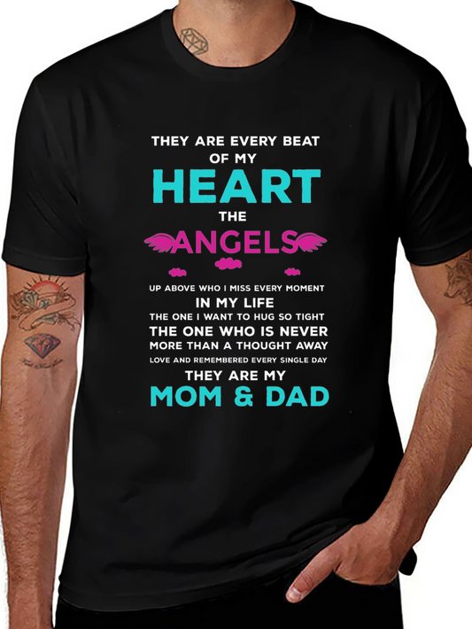 Memorial T-Shirt: Mom & Dad Angels