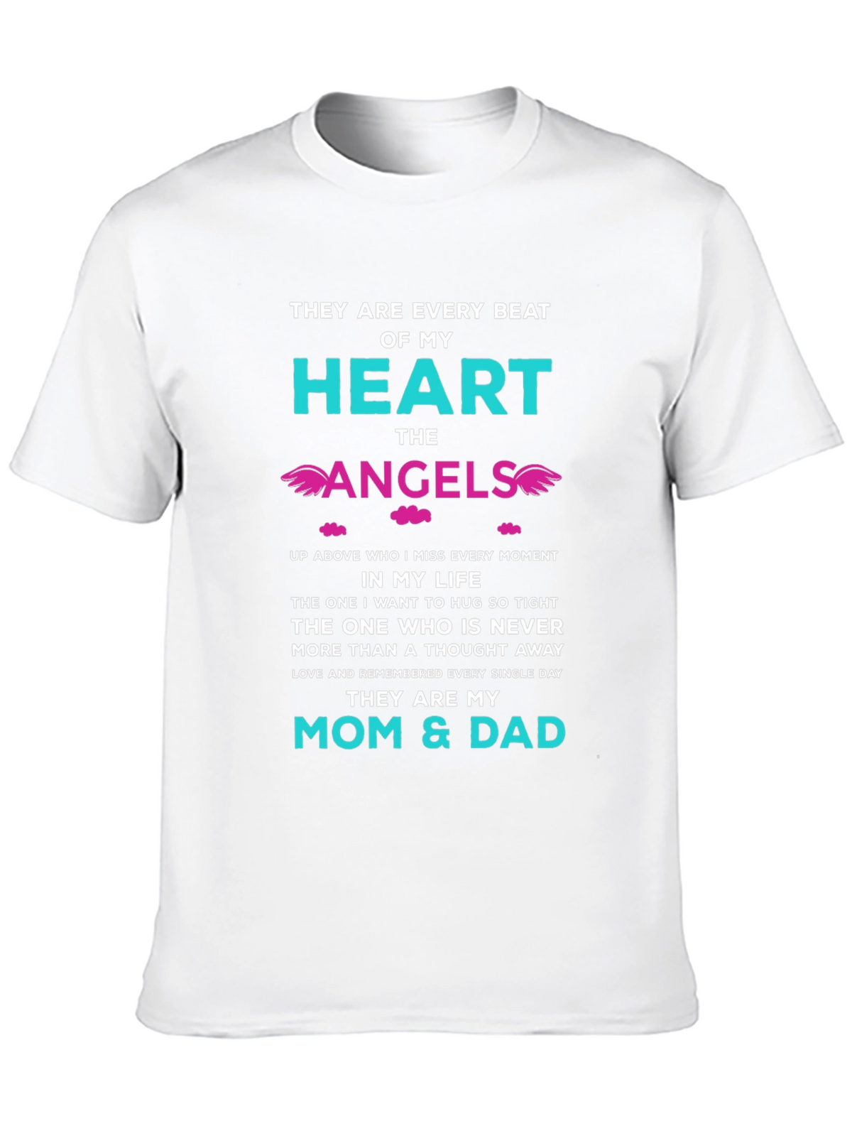 Memorial T-Shirt: Mom & Dad Angels