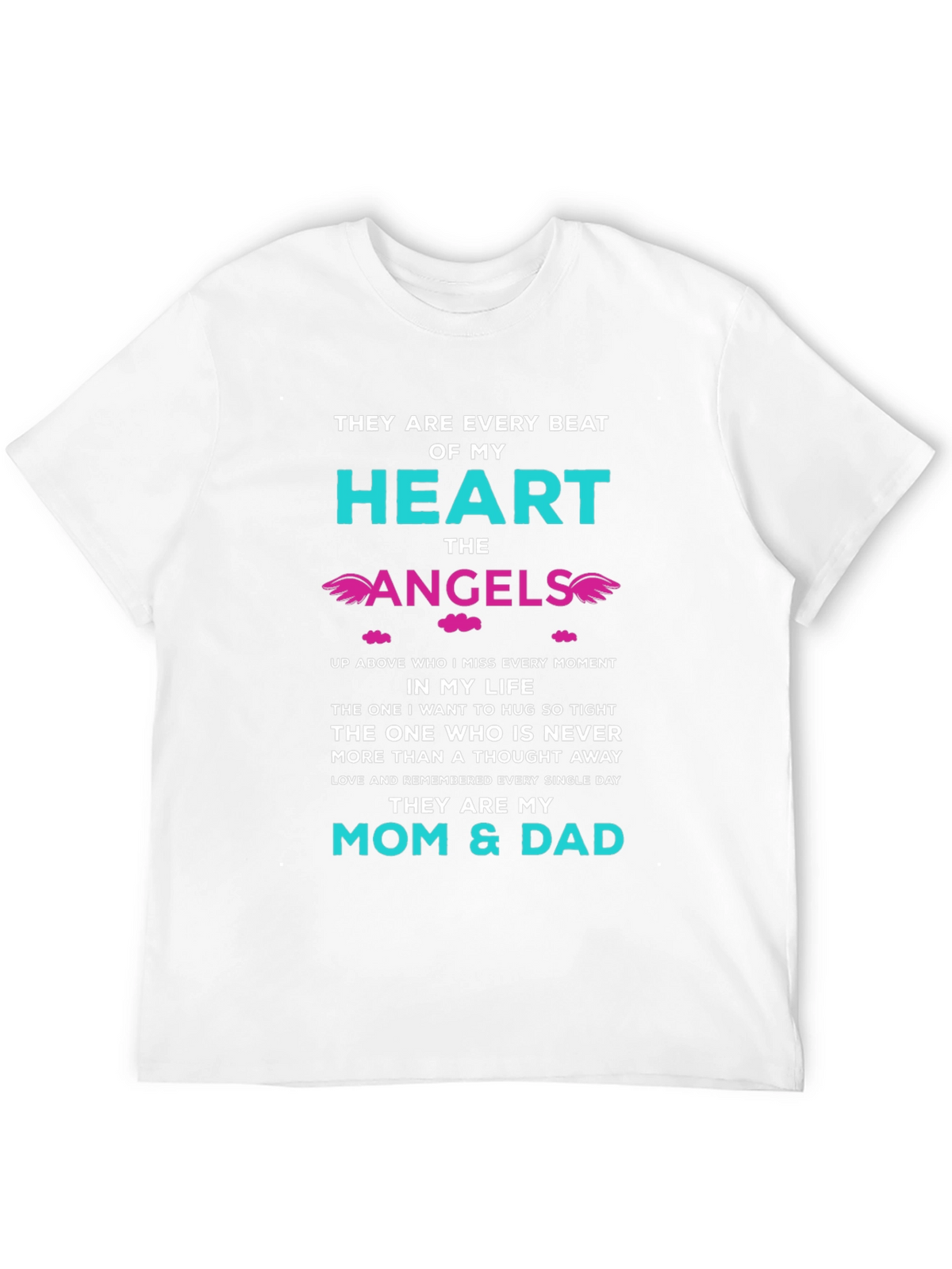 Memorial T-Shirt: Mom & Dad Angels