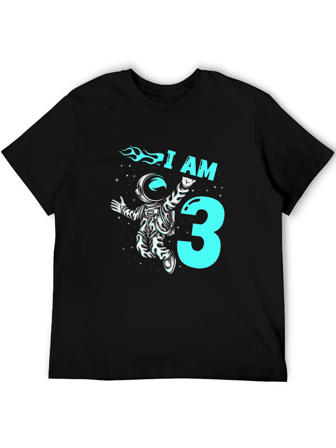 I AM 3 Astronaut Birthday T-Shirt