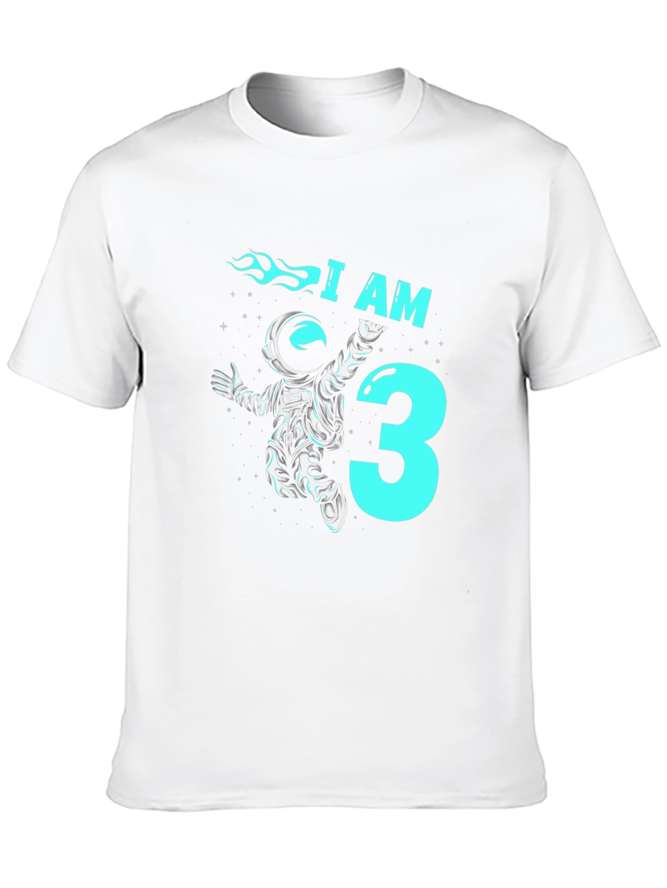 I AM 3 Astronaut Birthday T-Shirt