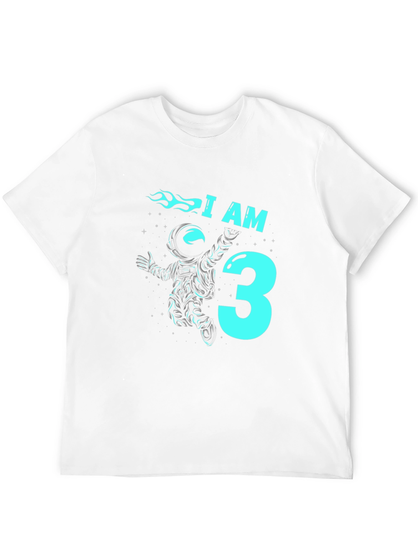 I AM 3 Astronaut Birthday T-Shirt