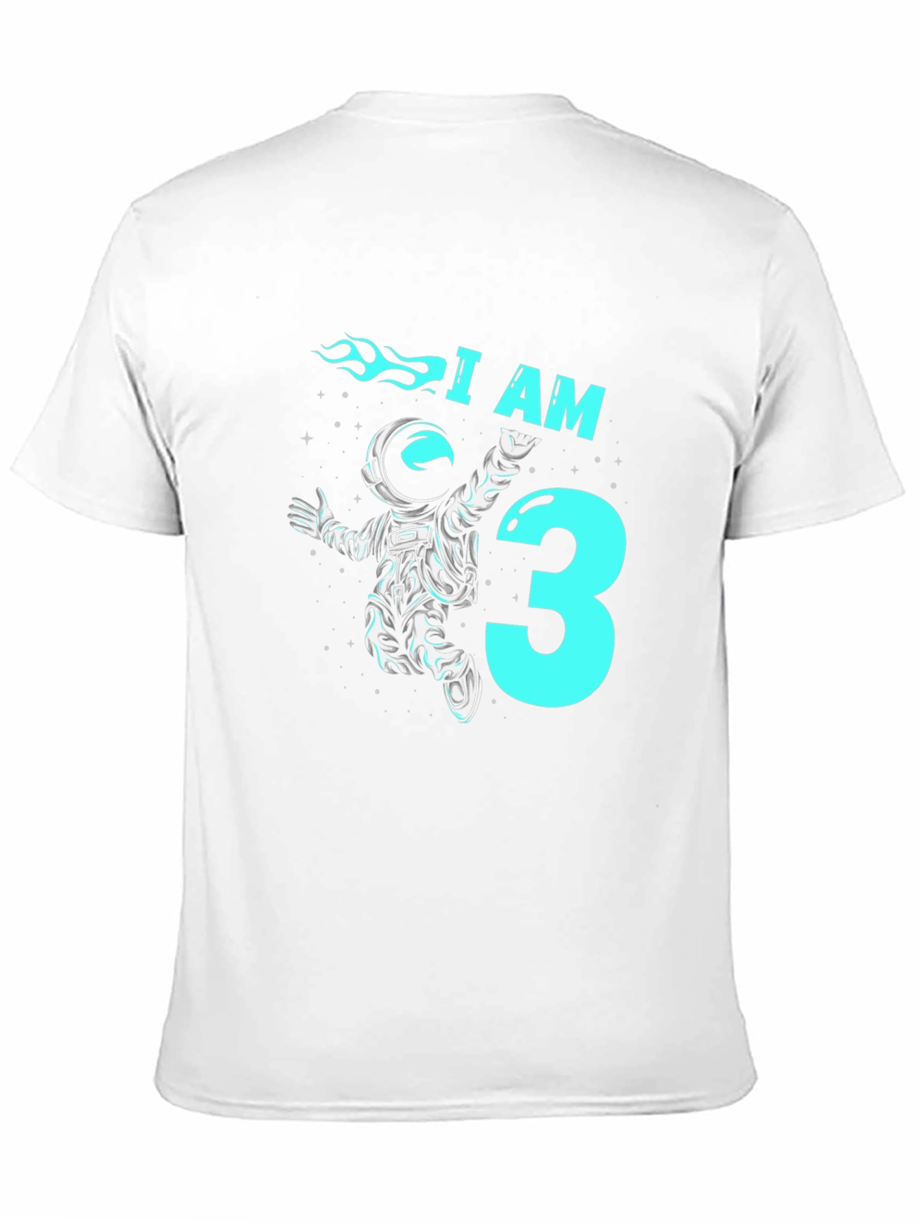 I AM 3 Astronaut Birthday T-Shirt