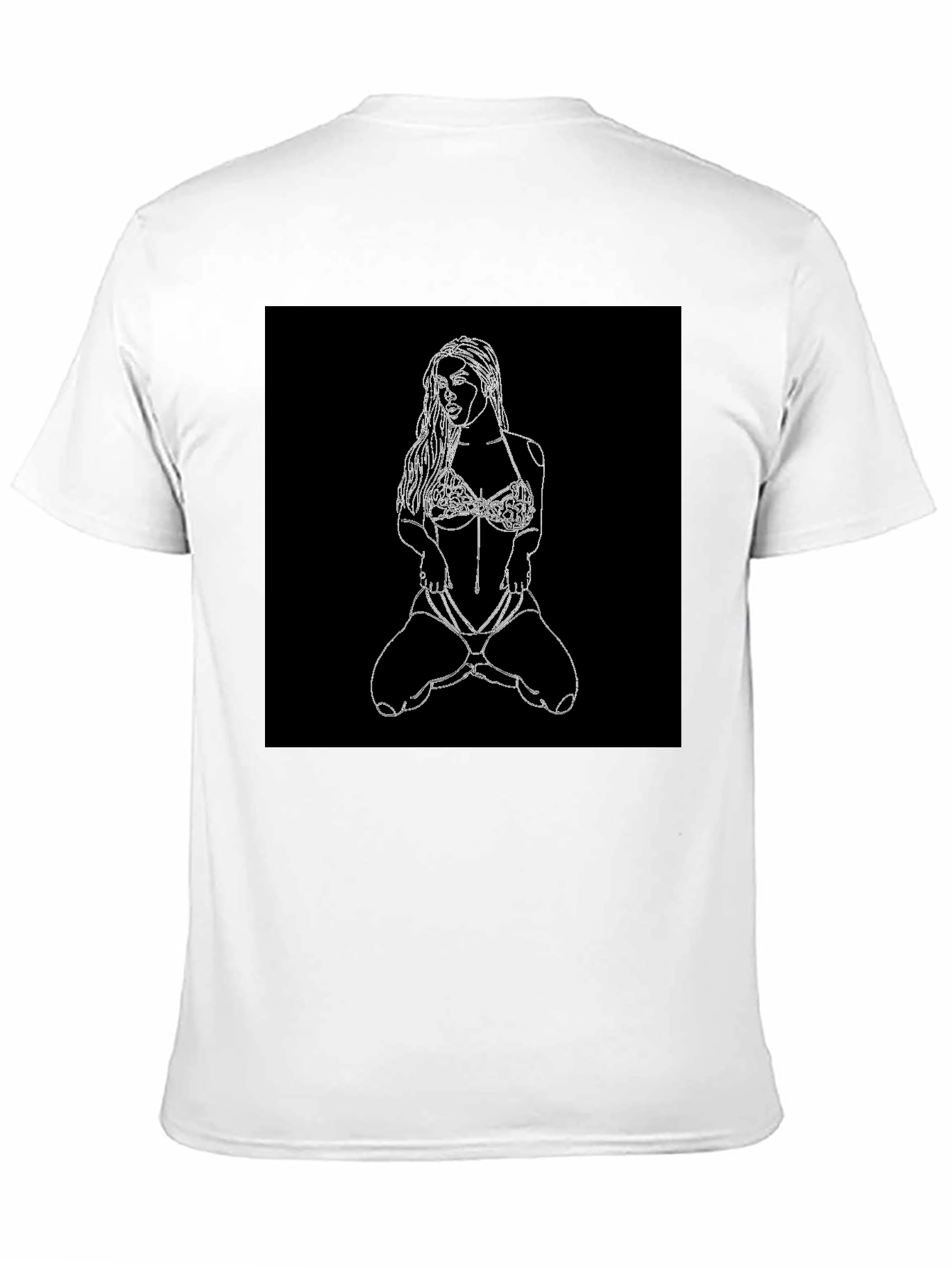 Black T-Shirt with Graphic Design