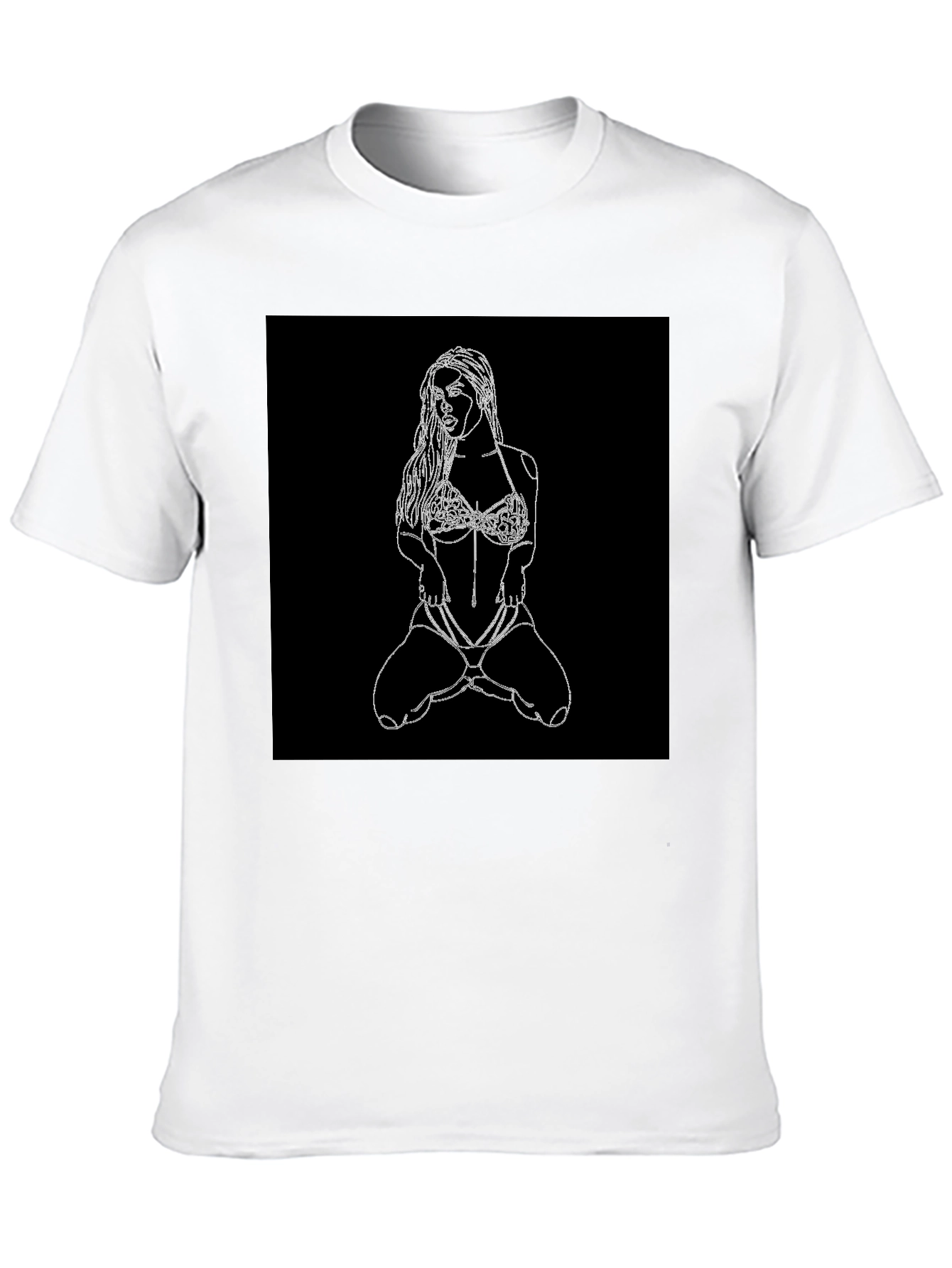 Black T-Shirt with Graphic Design
