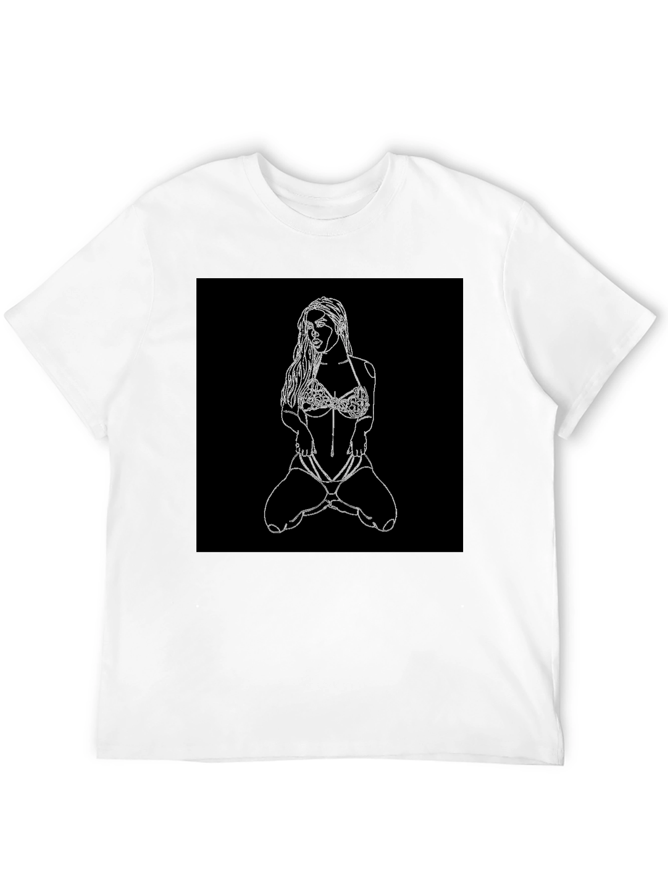 Black T-Shirt with Graphic Design
