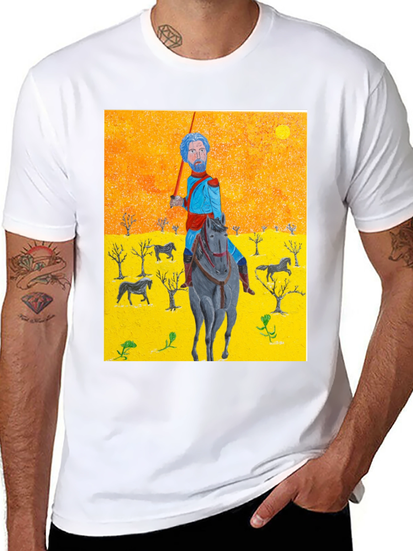 Don Quixote T-Shirt - Unique Art Tee
