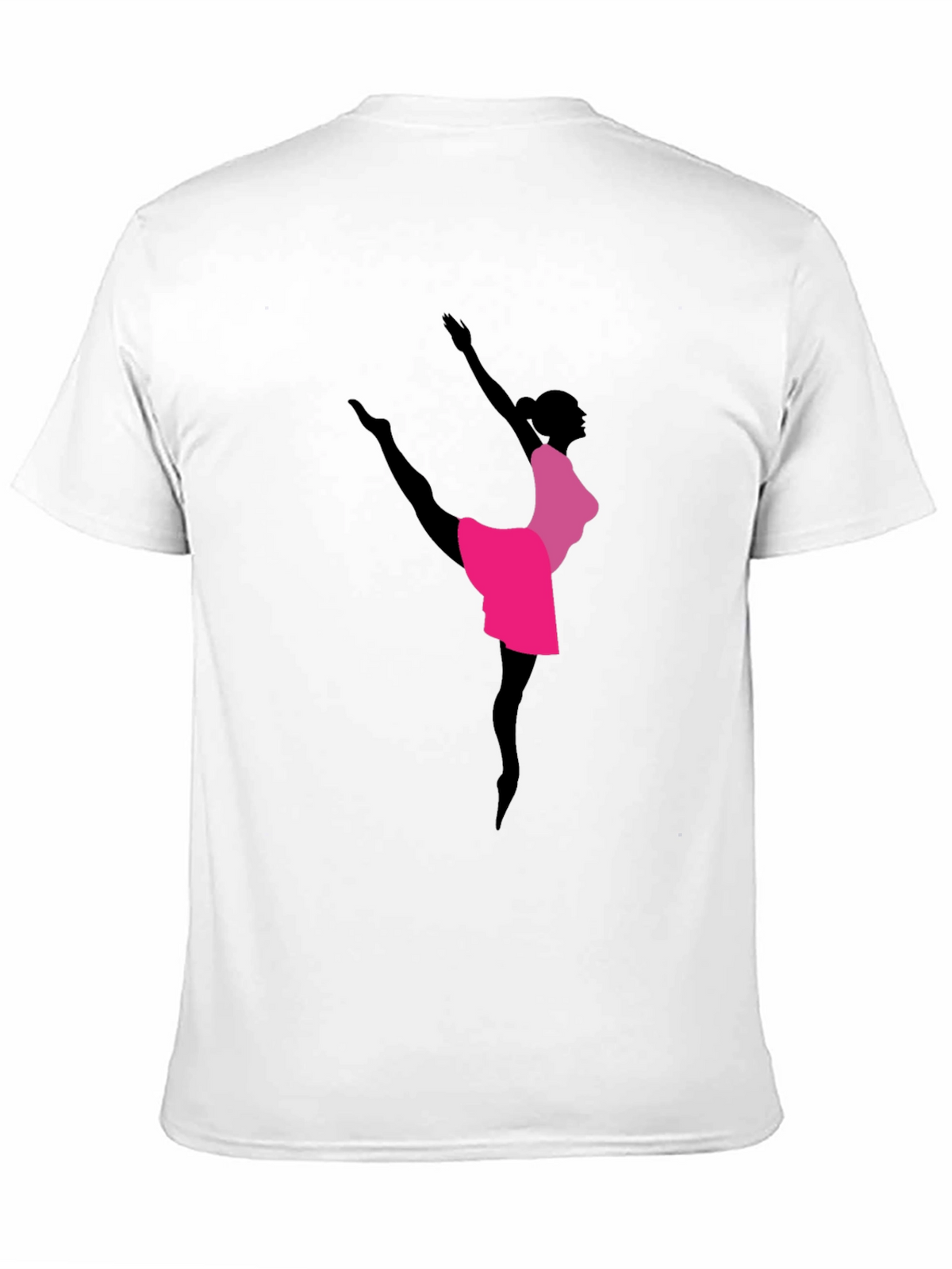 Elegant Ballerina Graphic Tee - Dancer Shirt