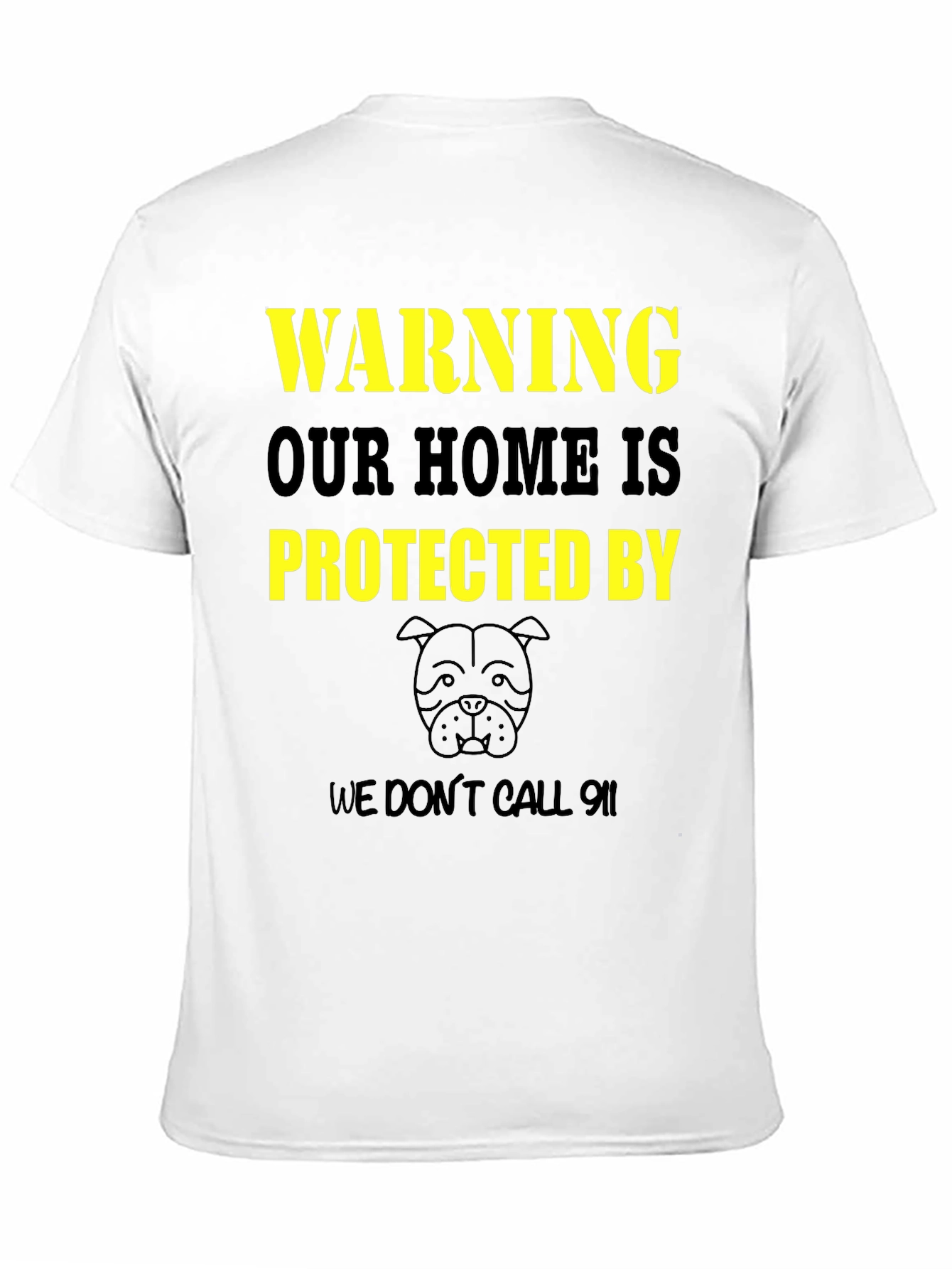 Warning Protected By Dog T-Shirt